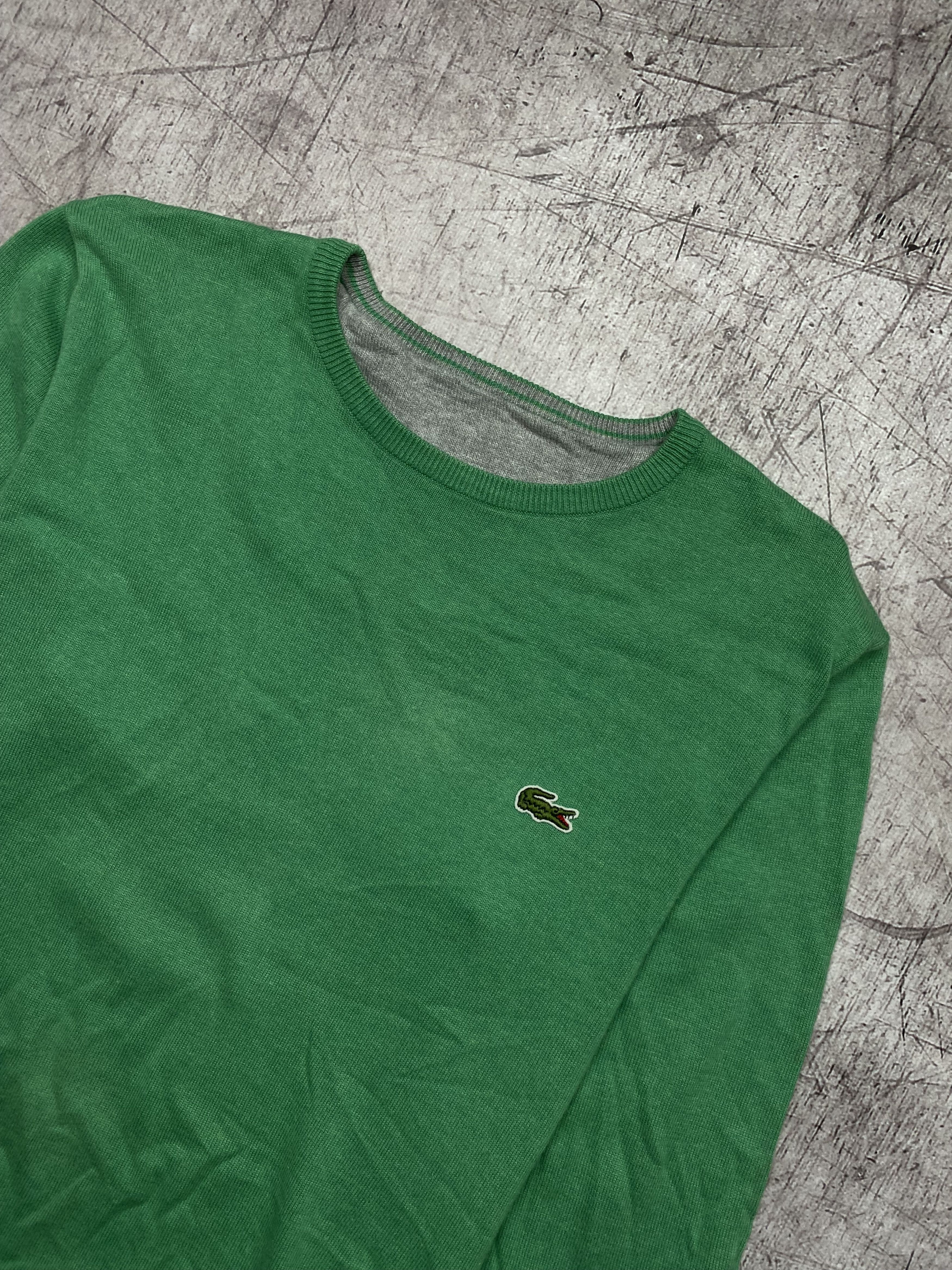 Lacoste × Vintage Lacoste Vintage Mens Crew Neck Sweater Size US L / EU 52-54 / 3 - 2 Thumbnail
