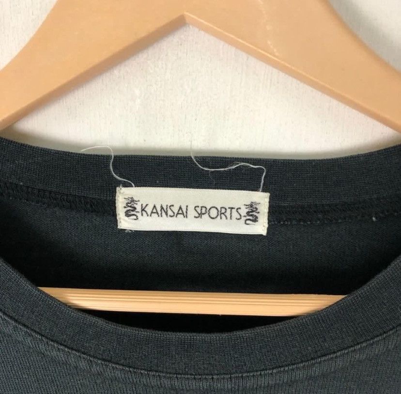 Kansai Yamamoto × Vintage Vintage 90s Kansai Sport Spell Out Logo Long Sleeve Size US XL / EU 56 / 4 - 6 Thumbnail