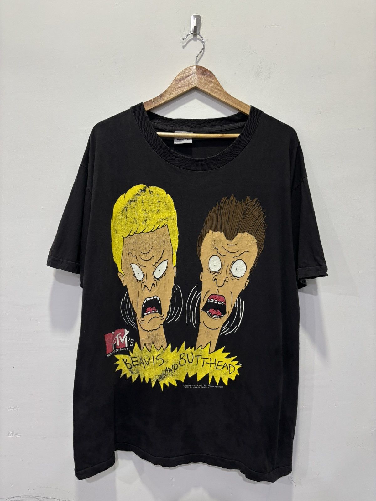 Mtv Vintage Beavis & Butthead By Stanley Desantis Tshirt Size US XL / EU 56 / 4 - 1 Thumbnail