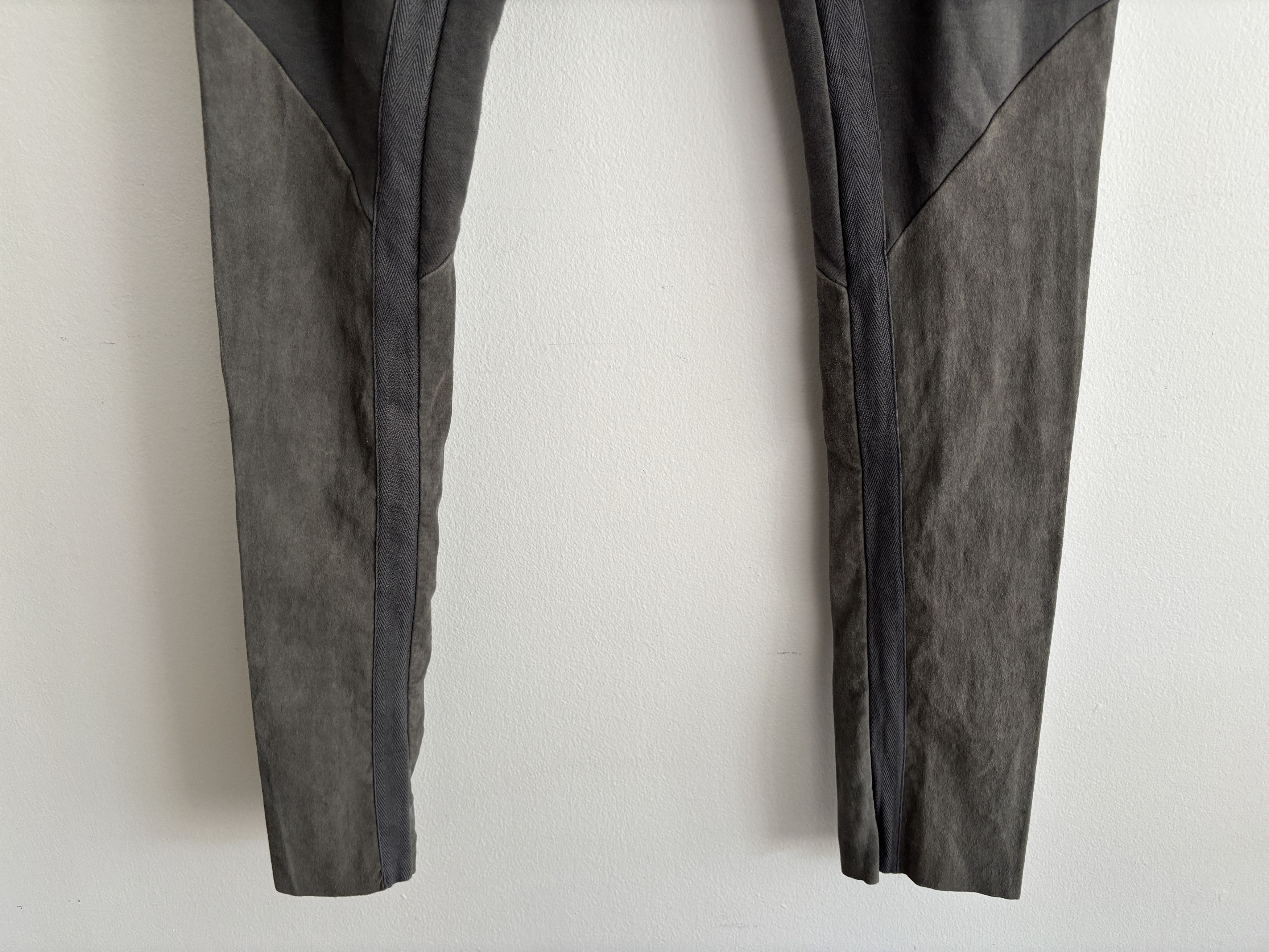 Haider Ackermann Drawstring Cotton Silk Leather Tapered Lounge Pants Size 36" / US 14 / IT 50 - 10 Thumbnail