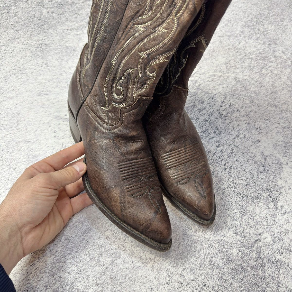 Cowboy Equipment × Handmade × Tony Lama Tony Lama Womens Cowgirl Western Boots US7 UK4 EU37 23cm Size US 7 / IT 37 - 3 Thumbnail