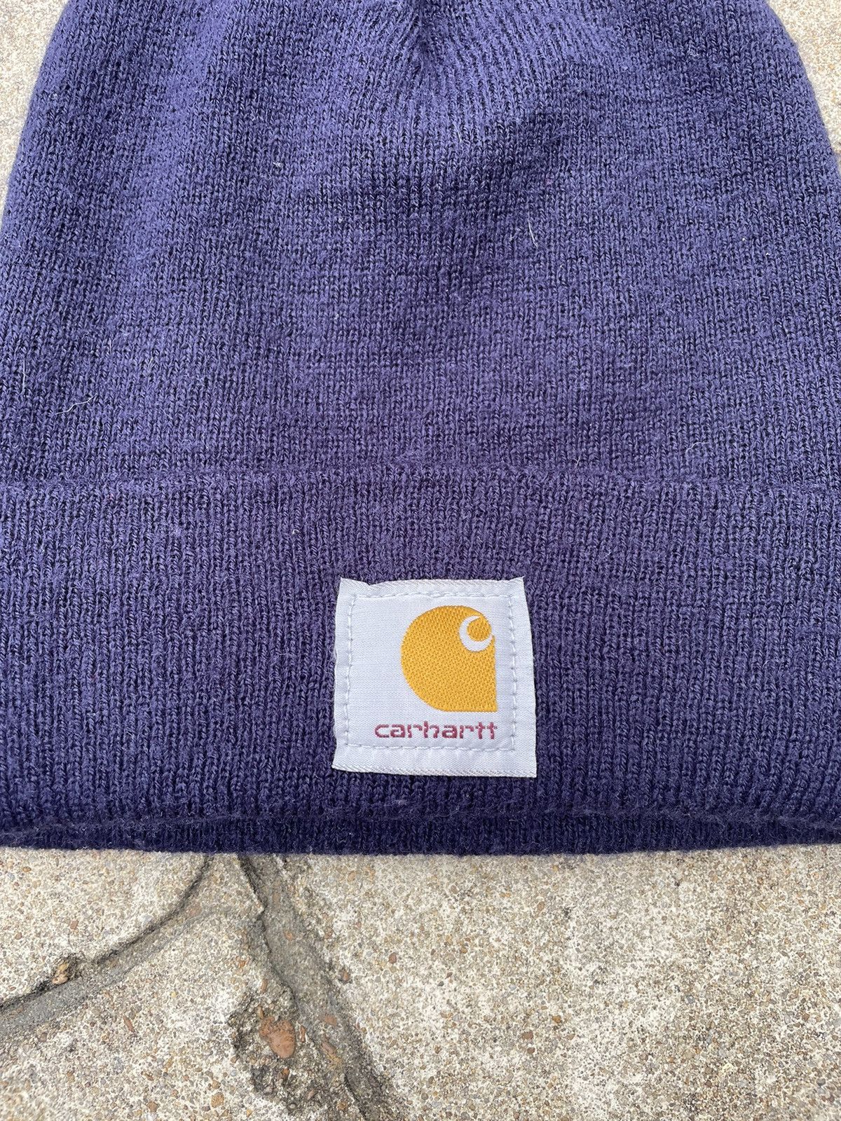 Carhartt Navy Carhartt Knitted Beanie Size ONE SIZE - 2 Thumbnail
