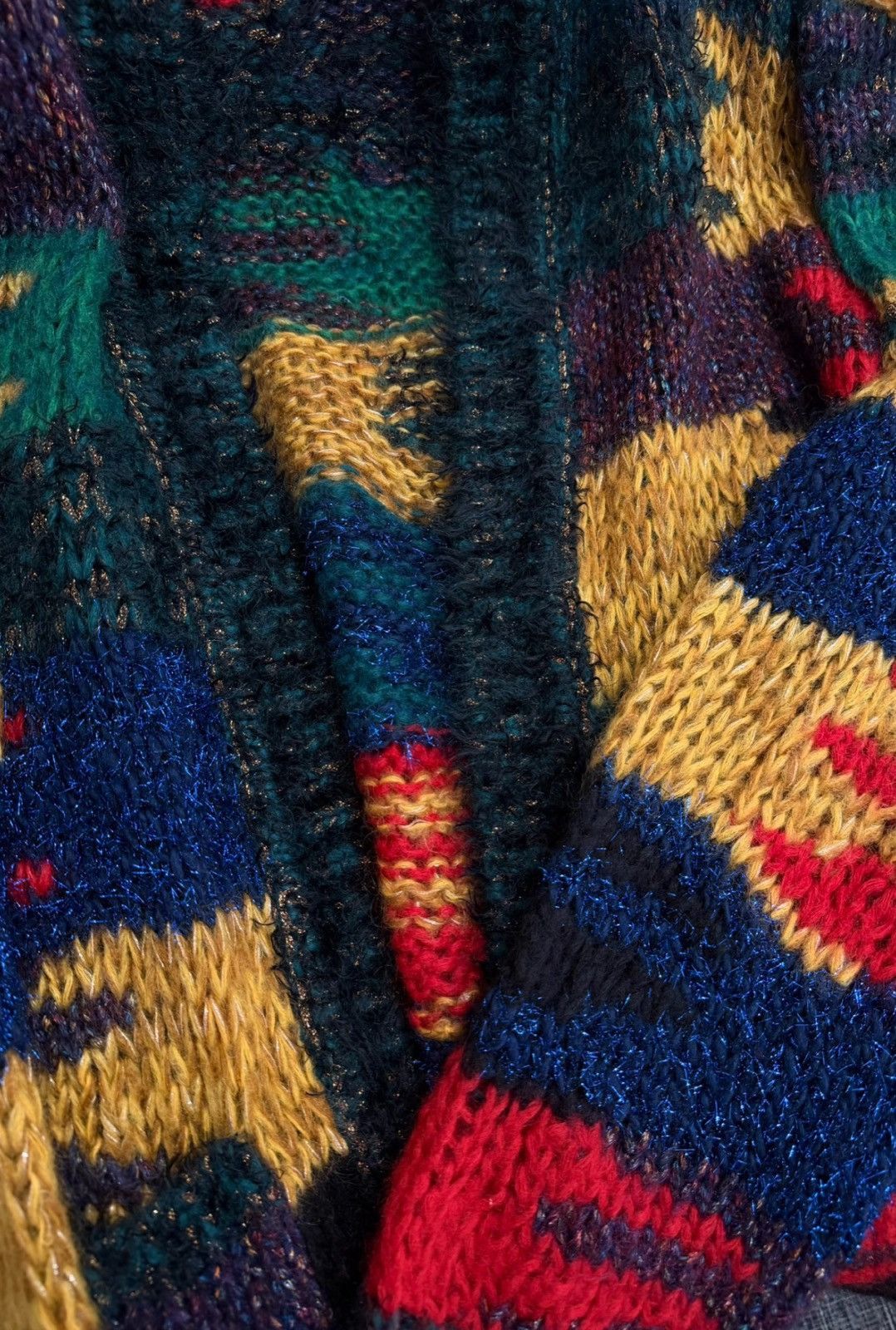 Saint Laurent Paris Saint Laurent Paris 18FW Rainbow Lurex Knit Hooded Cardigan Size US XL / EU 56 / 4 - 3 Thumbnail