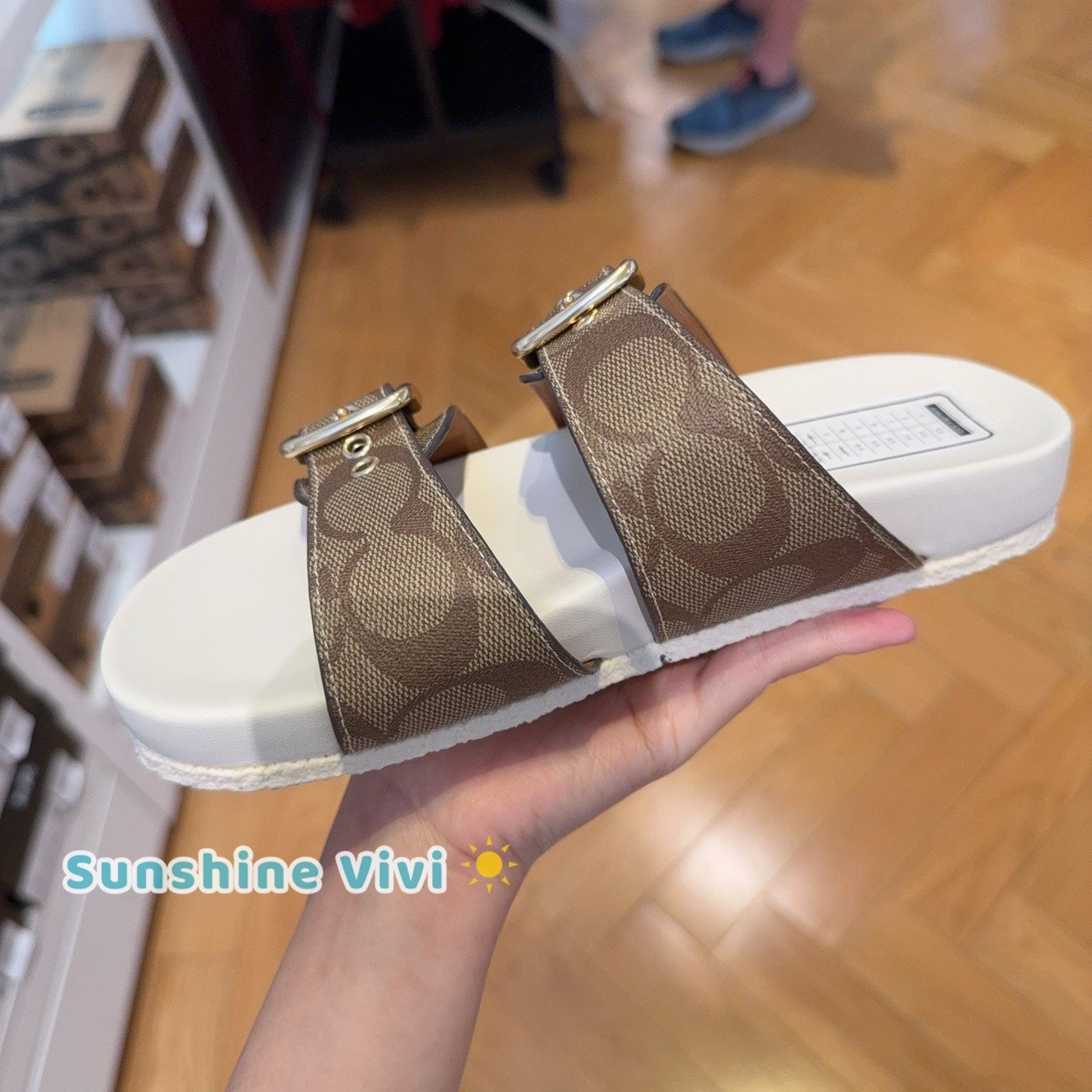 Coach NEW COACH Allanah Slide Sandal Women's CK412 Chalk us 10 Size US 10 / IT 40 - 4 Thumbnail