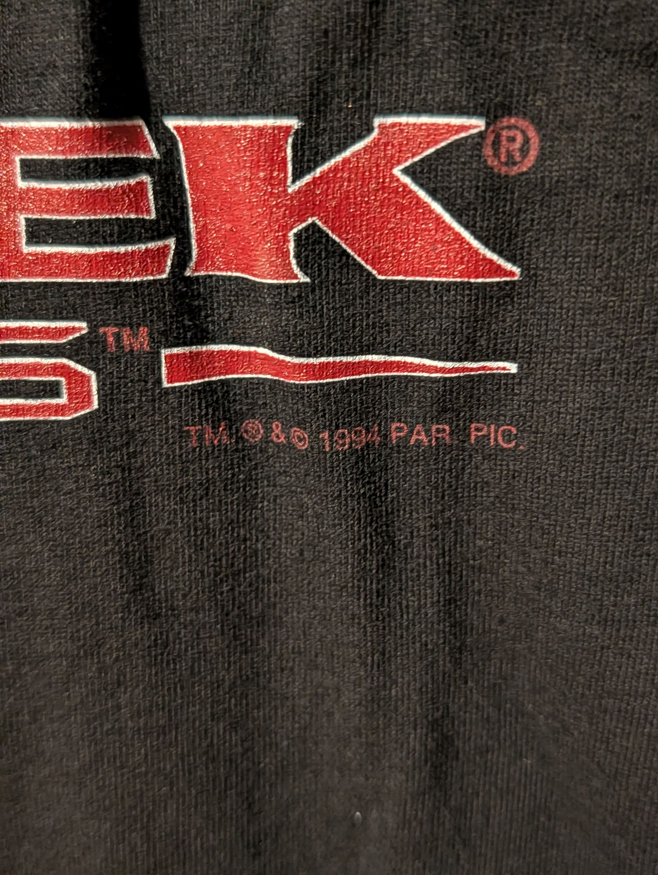 Vintage Vintage 1994 Star Trek Generations Movie Promo T-Shirt Size US XL / EU 56 / 4 - 3 Thumbnail