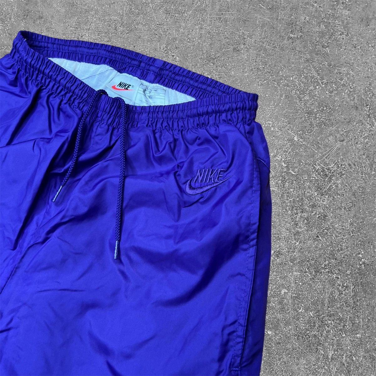 Nike × Vintage Vintage VTG 90s Nike Purple Nylon Track Pants XS Size US 29 - 3 Thumbnail