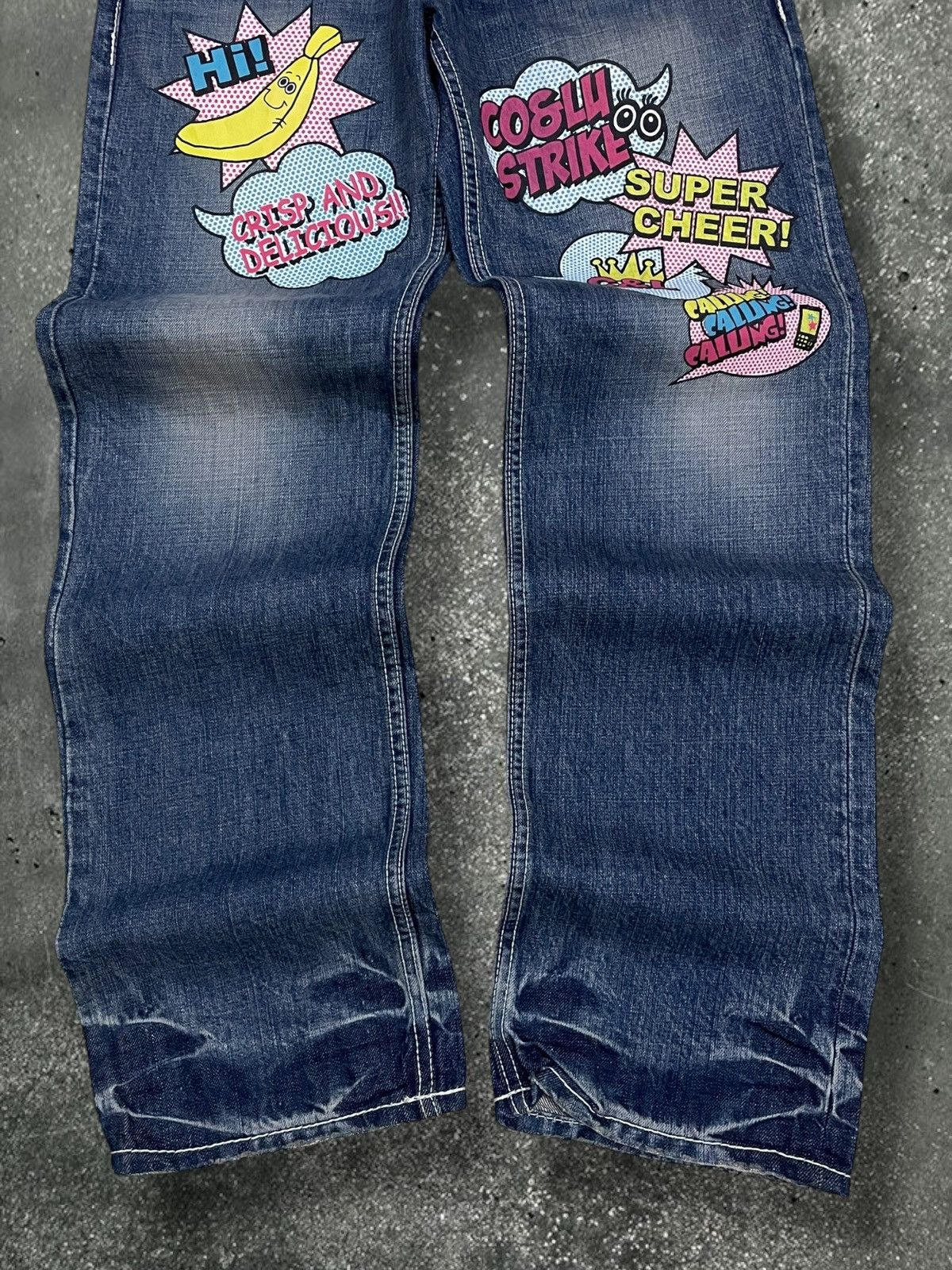 Hysteric Glamour Vintage Rare Designer Co & Lu Special Edition Printed Denim Size US 29 - 3 Thumbnail