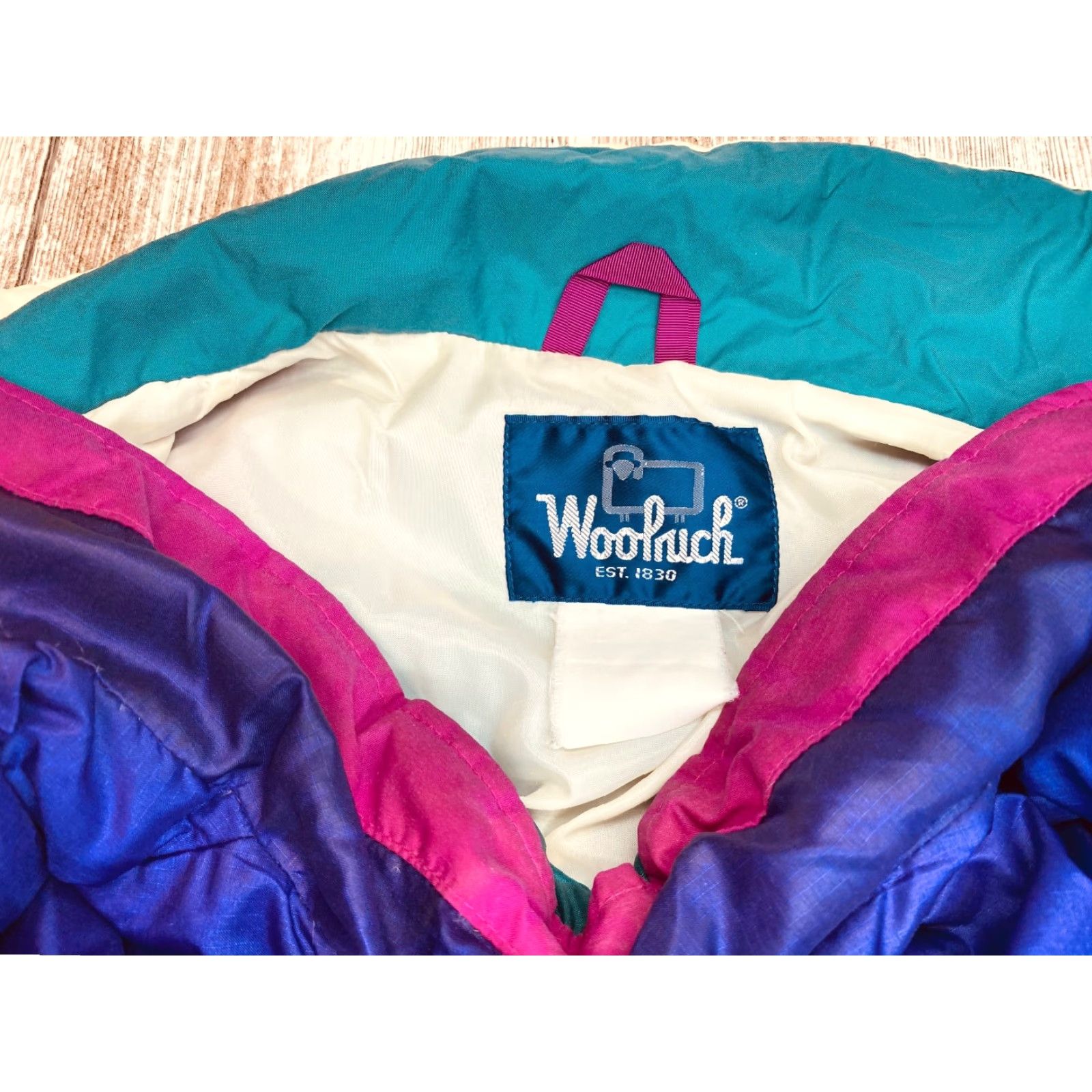 Vintage VINTAGE Woolrich Reversible Winter Coat Zip Out Liner Jacket XL 70s 80s Teal Size US XL / EU 56 / 4 - 6 Thumbnail
