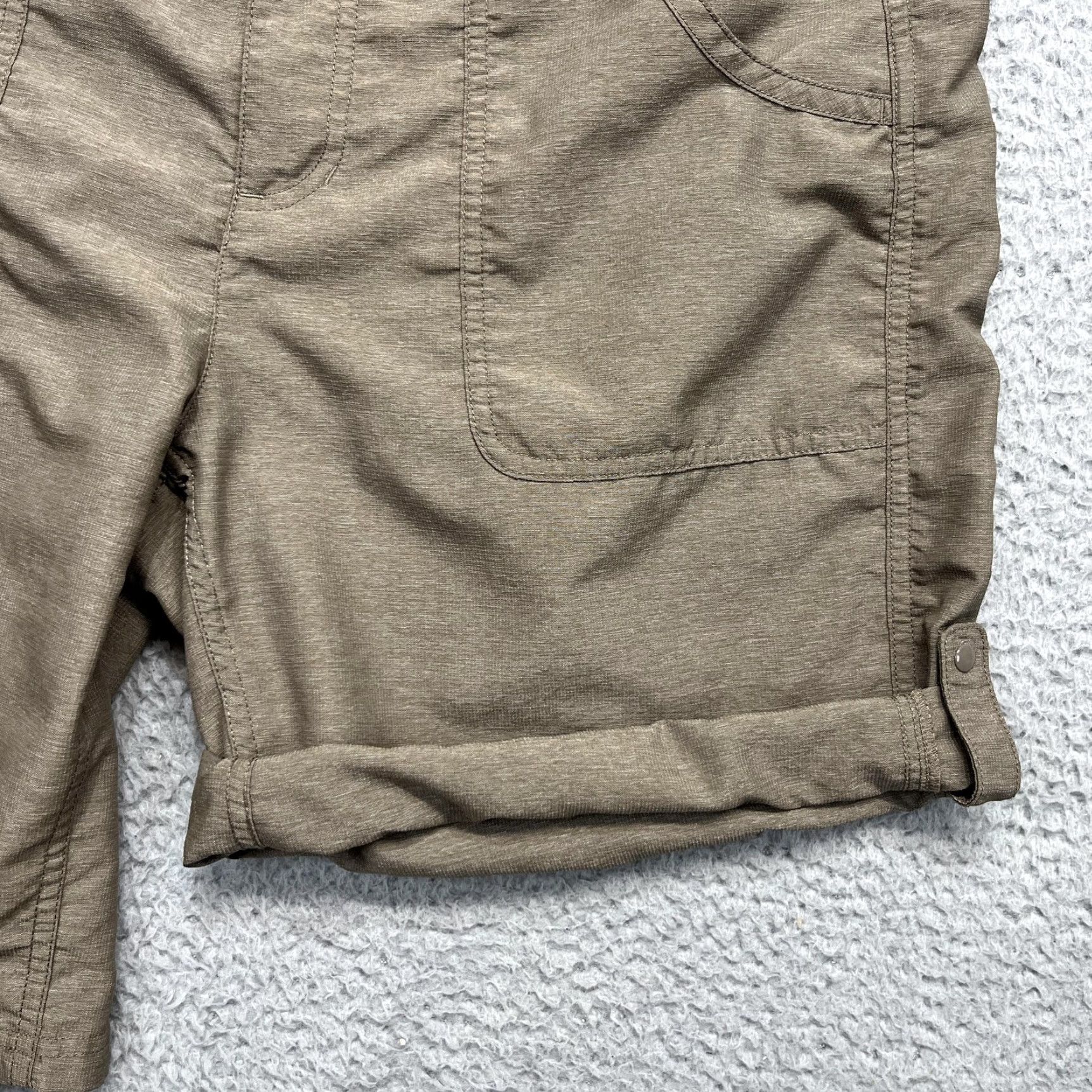 The North Face The North Face Hiking Shorts Womens 14 Brown Roll Cuff Drawstring Pockets Size 36" / US 14 / IT 50 - 4 Thumbnail