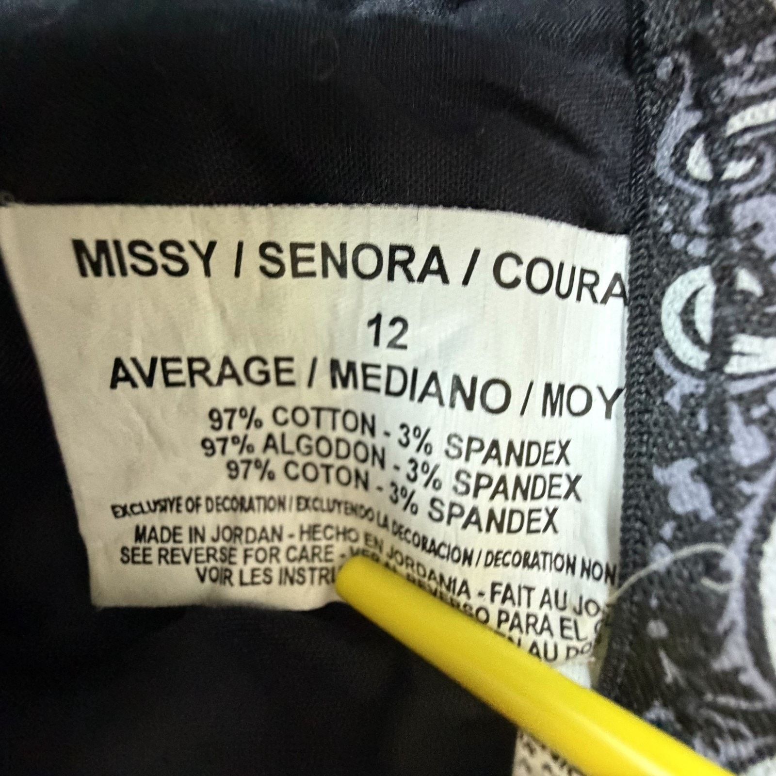 Gloria Vanderbilt Y2K Gloria Vanderbilt Amanda Jeans Womens 12 Black Denim Size 32" / US 10 / IT 46 - 8 Thumbnail