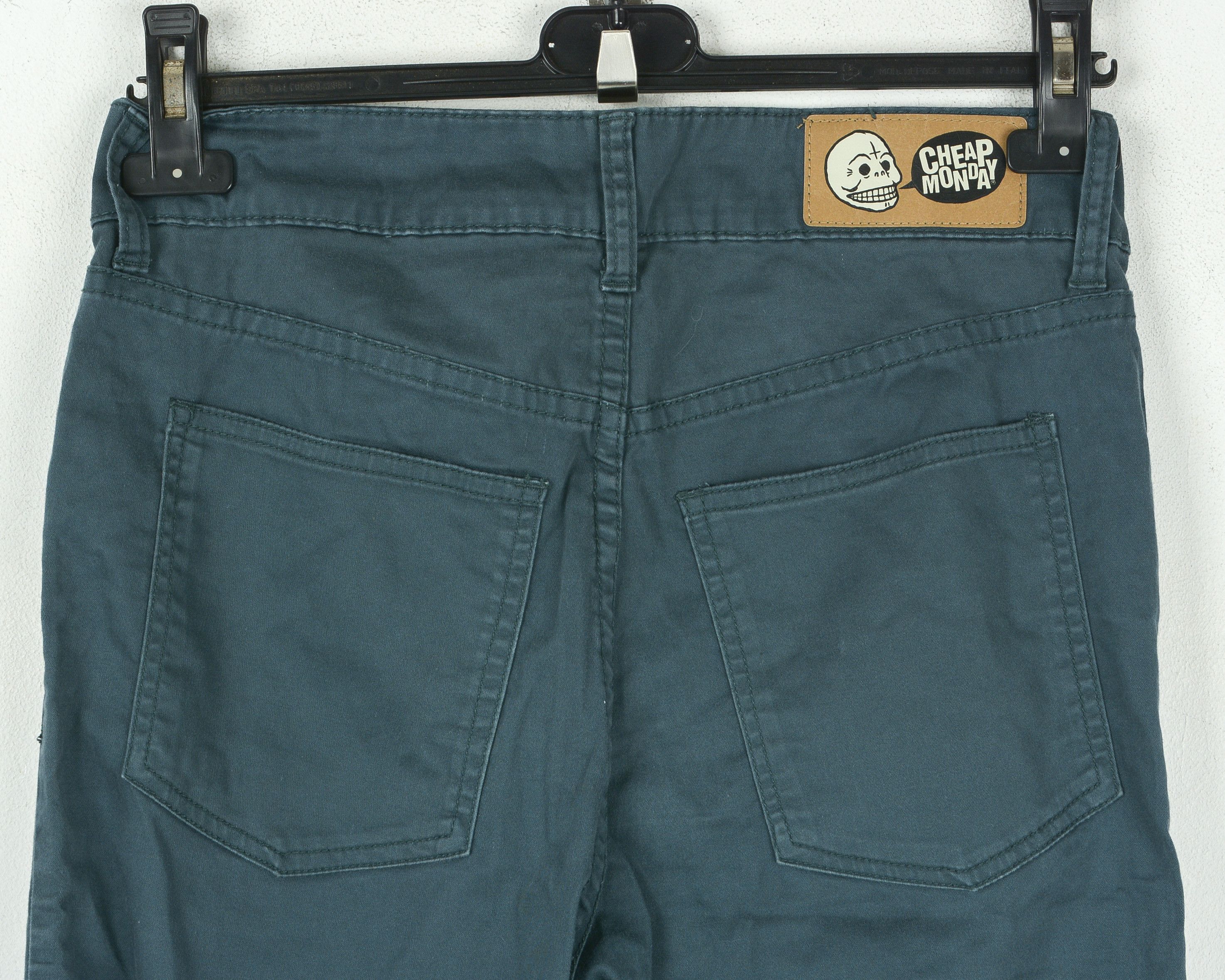 Cheap Monday W28 L32 Chino Pants Trousers Between Satin Dark Zip Size US 28 / EU 44 - 5 Thumbnail