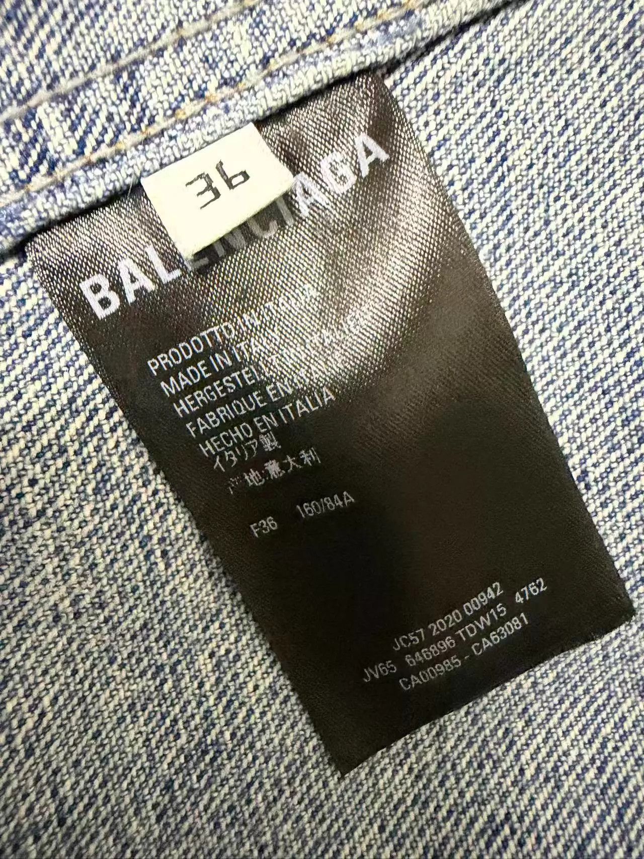 Balenciaga Balenciaga Authentic Denim Jacket 36 99 New Size XS / US 0-2 / IT 36-38 - 4 Thumbnail
