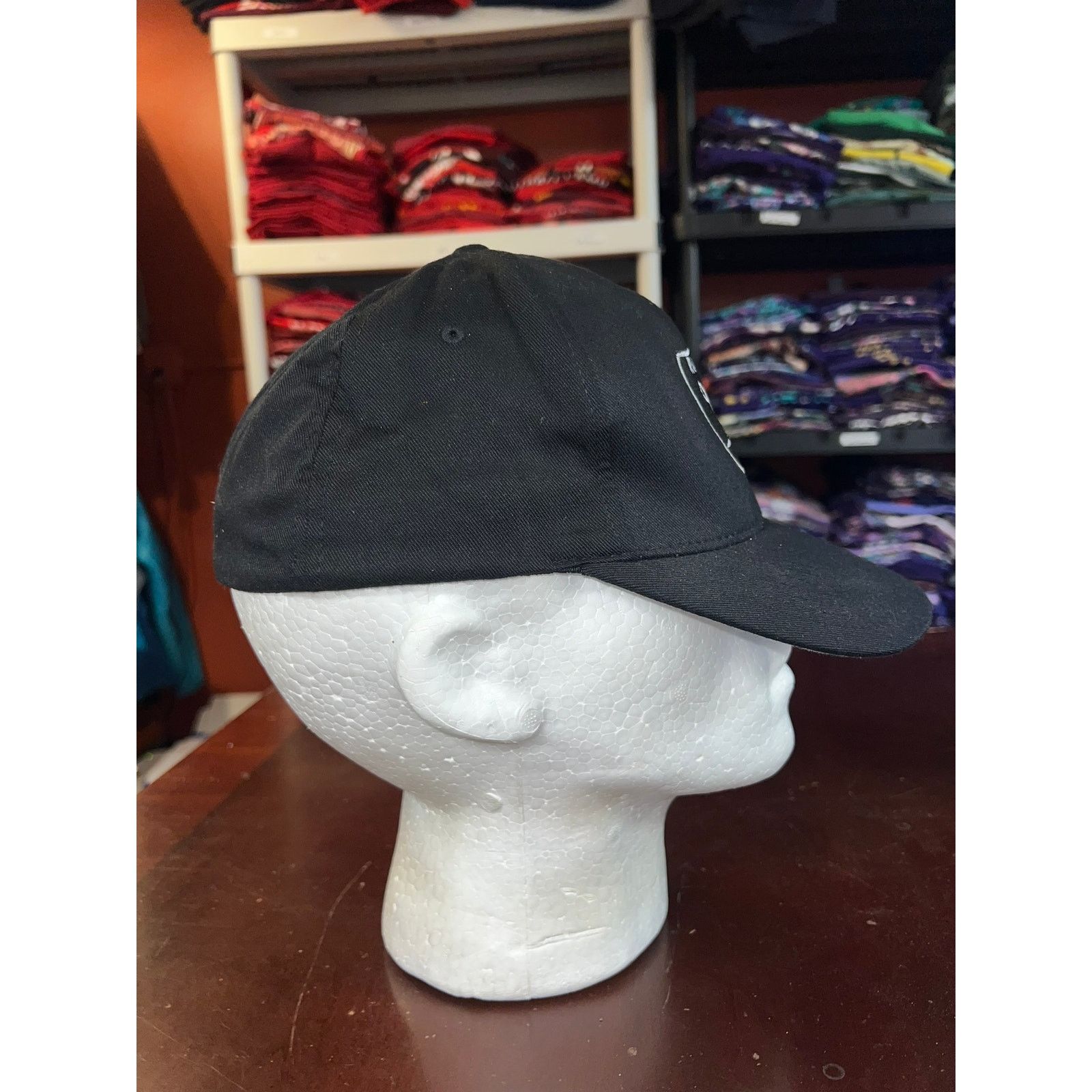 Vintage Oakland Raiders Hat Flexfit Necco Black NWT Cap Headwear Size ONE SIZE - 6 Thumbnail