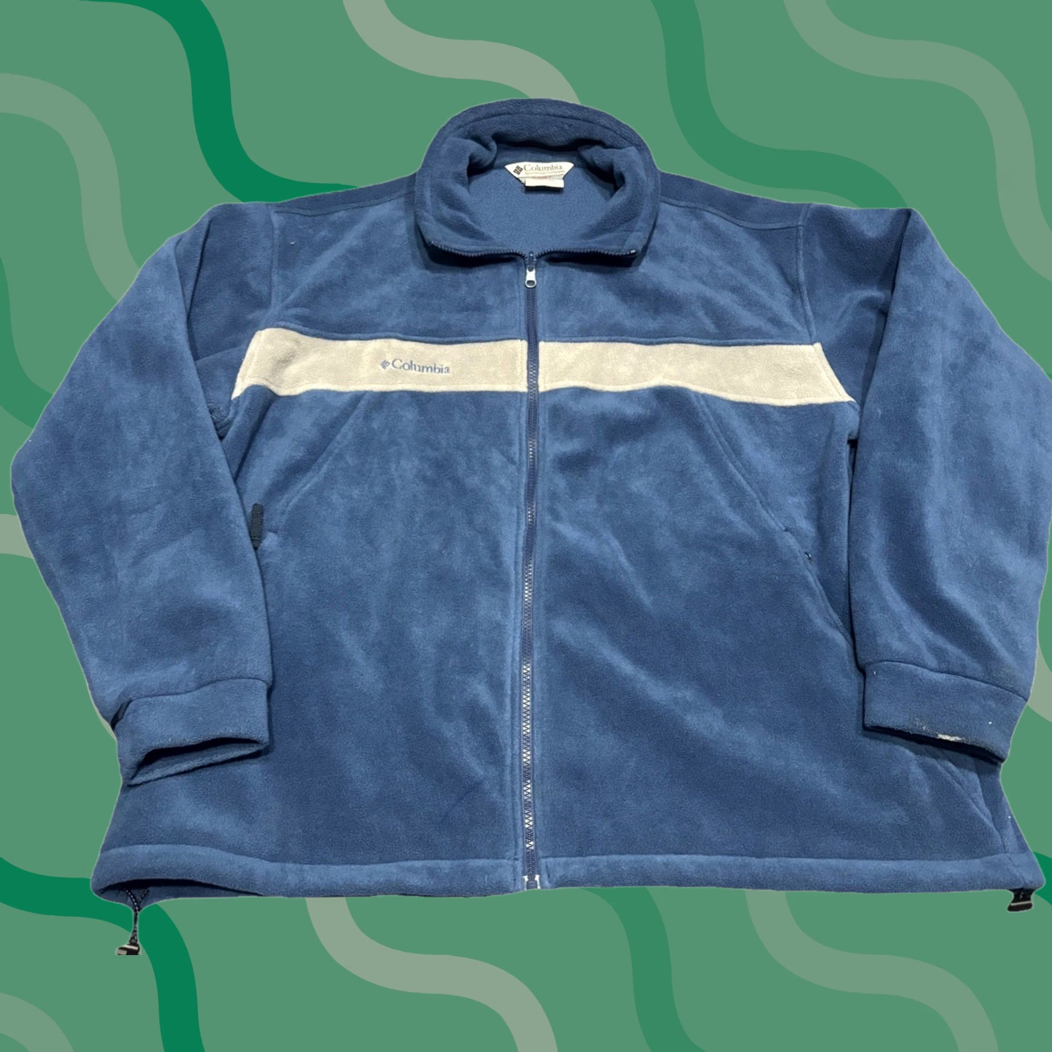 Vintage Columbia Jacket Mens XL Blue Fleece Vertex Core Interchange Zip Up M7 Size US XXL / EU 58 / 5 - 1 Thumbnail