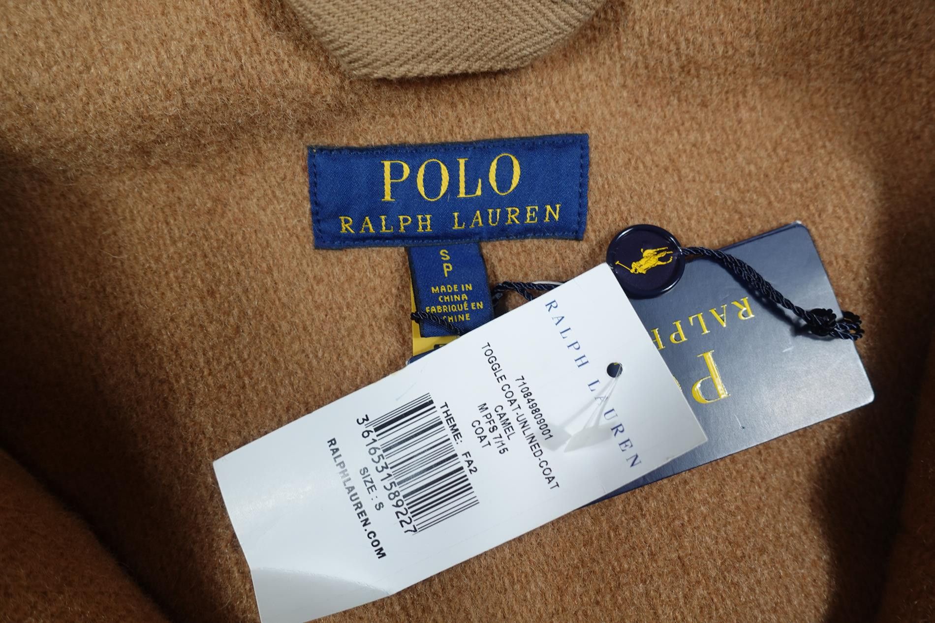 Polo Ralph Lauren Polo Ralph Lauren Duffel Coat Jacket Hooded Camel NWT S Size US S / EU 44-46 / 1 - 4 Thumbnail