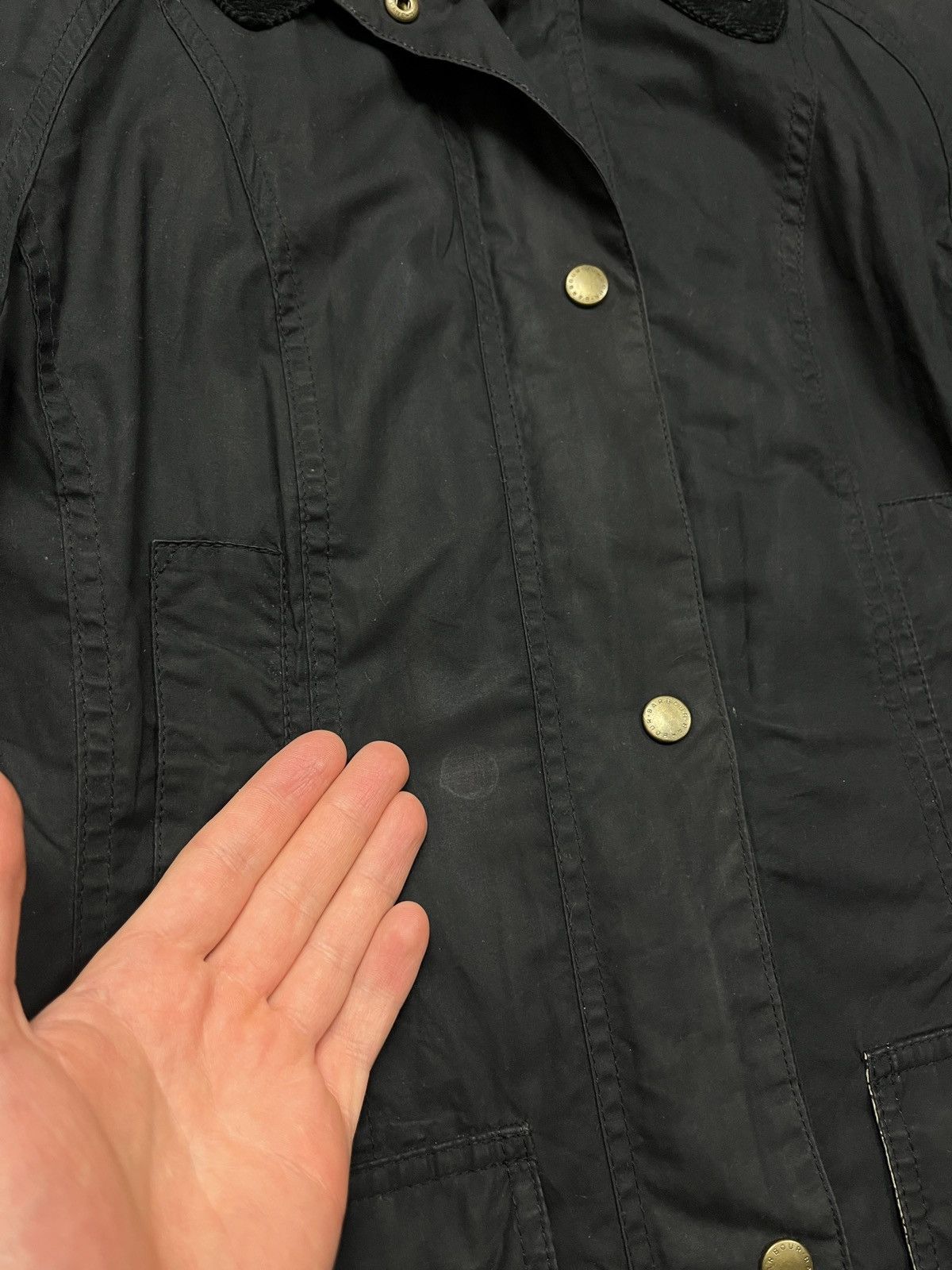 Barbour Vintage Barbour Print Beadnell Waxed Jacket Size UK 10 Rare Size M / US 6-8 / IT 42-44 - 9 Thumbnail