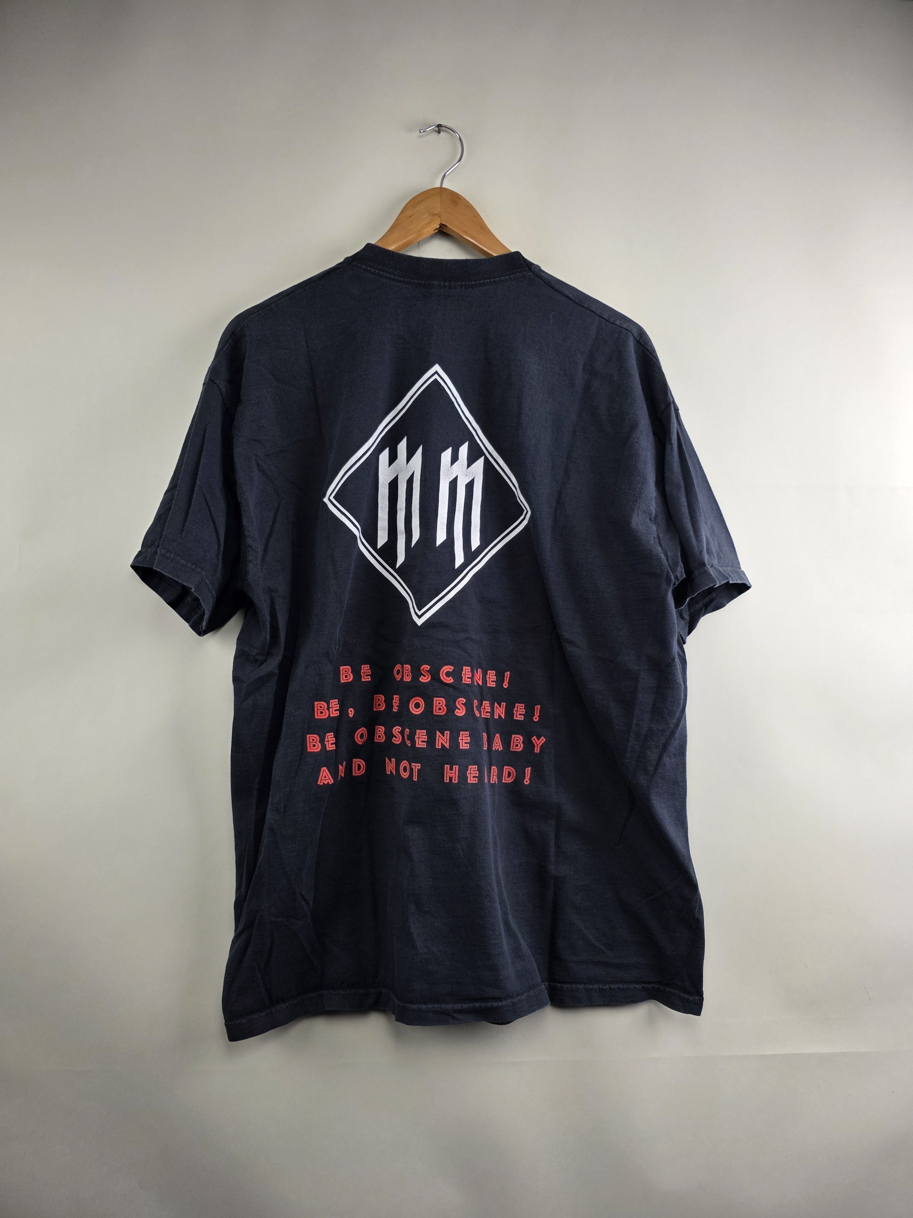 Band Tees × Marilyn Manson × Vintage 2003 Marilyn Manson Mobscene XL 23" 29" Size US XL / EU 56 / 4 - 6 Thumbnail