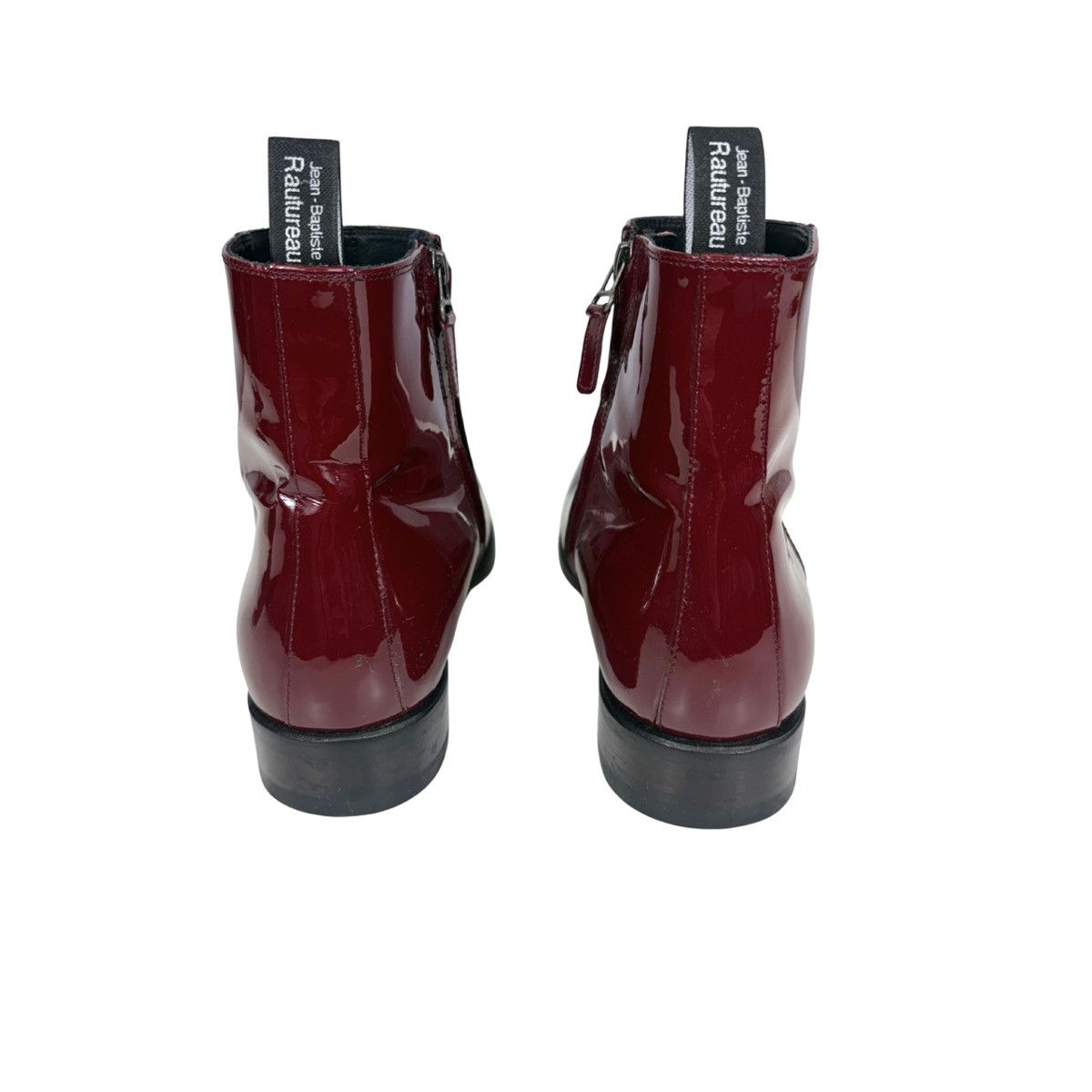 Jean Baptiste Rautureau Jean-Baptiste Rautureau Burgundy Patent Leather Boots Size US 10 / EU 43 - 2 Thumbnail