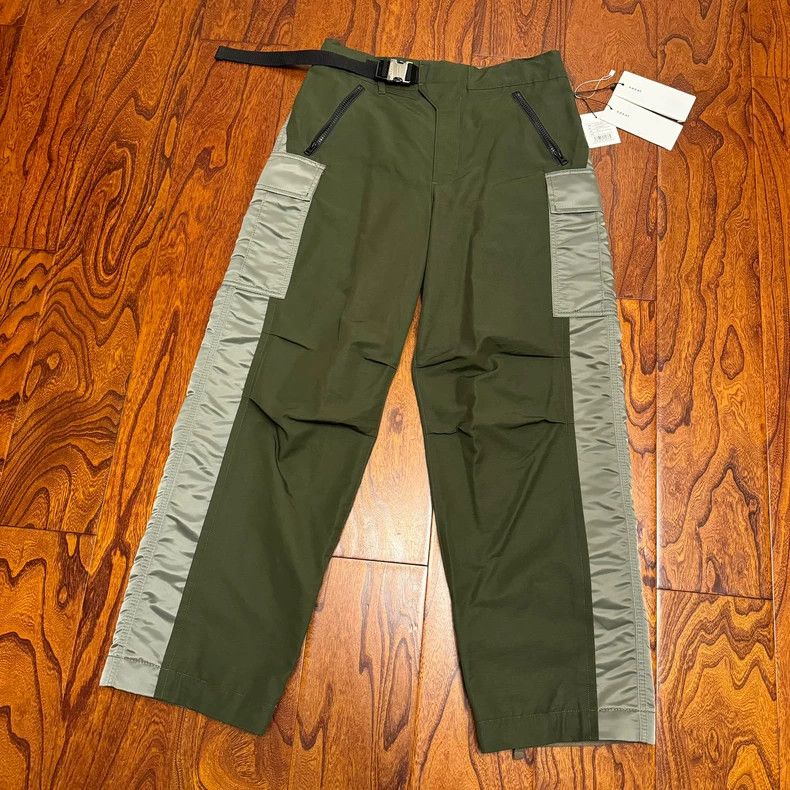 Sacai Sacai Olive Green Cargo Pants with Straps Size US 28 / EU 44 - 1 Thumbnail