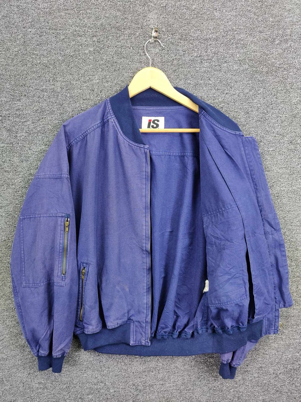 Issey Miyake Vintage 80s Issey Miyake I.S. Bomber Jacket Size US L / EU 52-54 / 3 - 6 Thumbnail