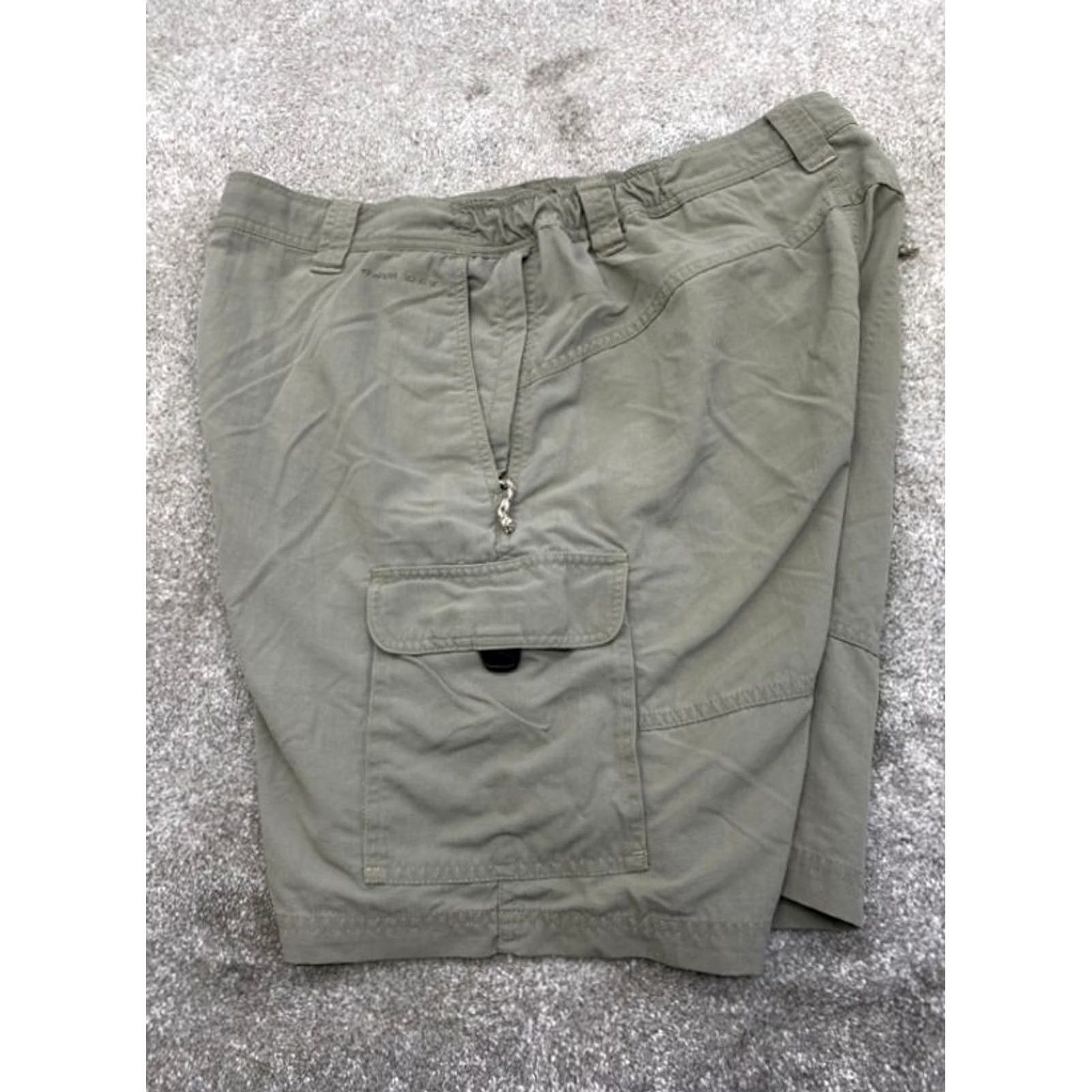 Olive Columbia GRT Cargo Shorts Men Large 32 Olive Green Pockets Outdoor Work 6153 Size US 33 - 7 Thumbnail