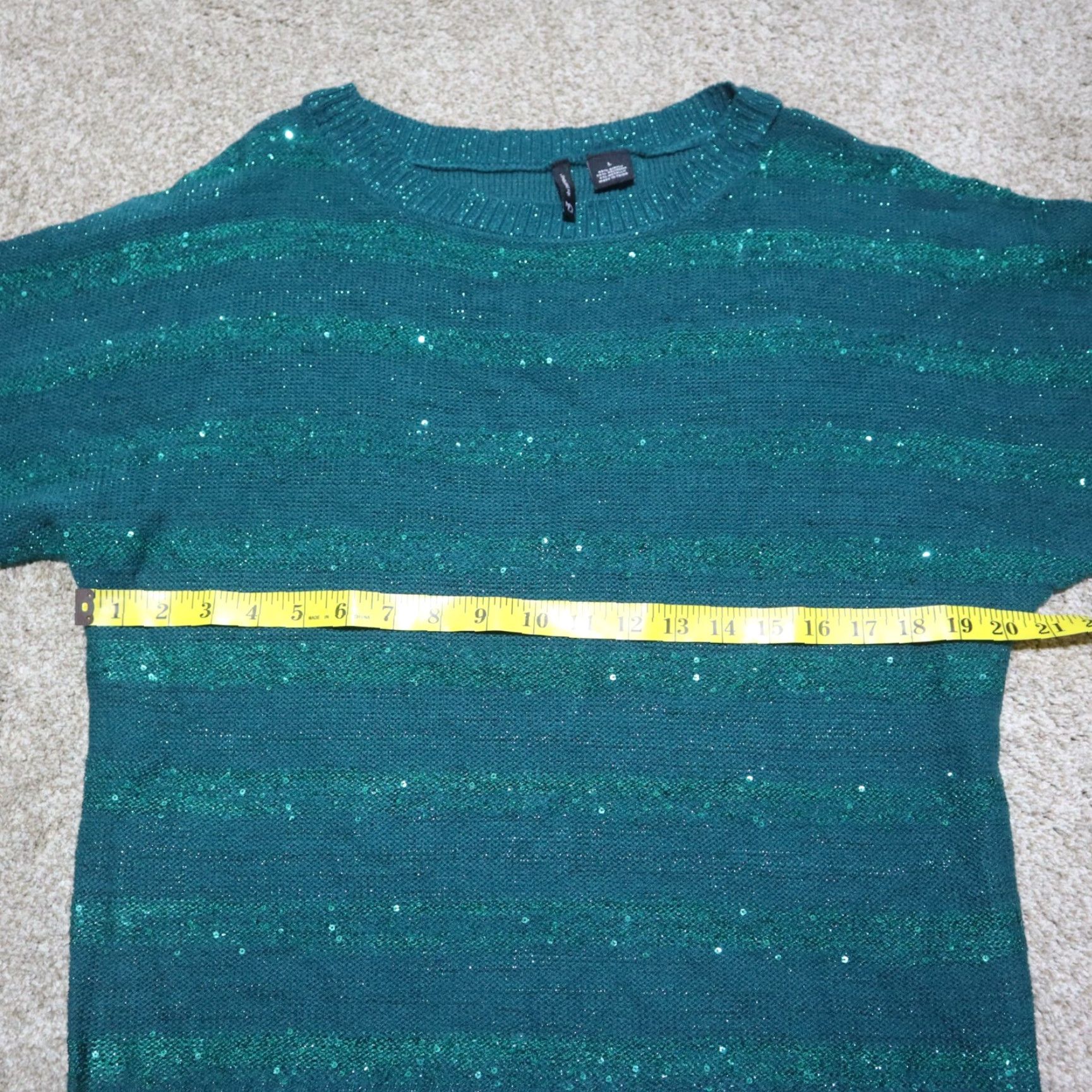 Vintage VINTAGE New Directions Sweater Shirt Womens Large Green Pullover Bling Long Sleeve Acrylic 90s Size L / US 10 / IT 46 - 5 Thumbnail