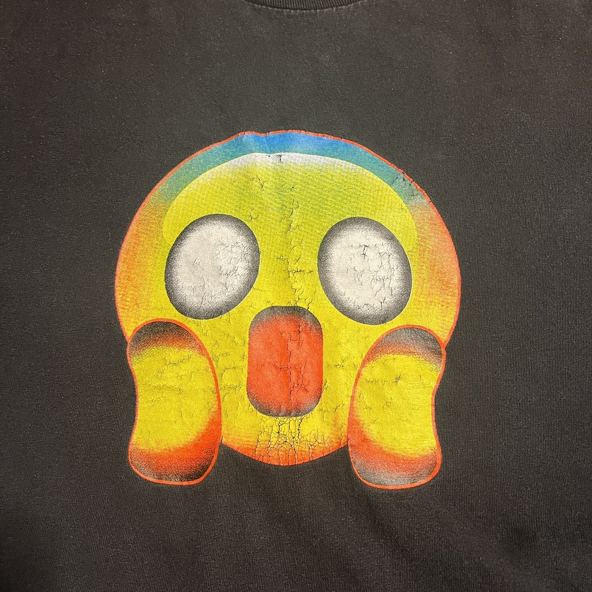 Other Vintage Black Shocked Emoji Face T-Shirt Size 3XL Size US XXL / EU 58 / 5 - 3 Thumbnail