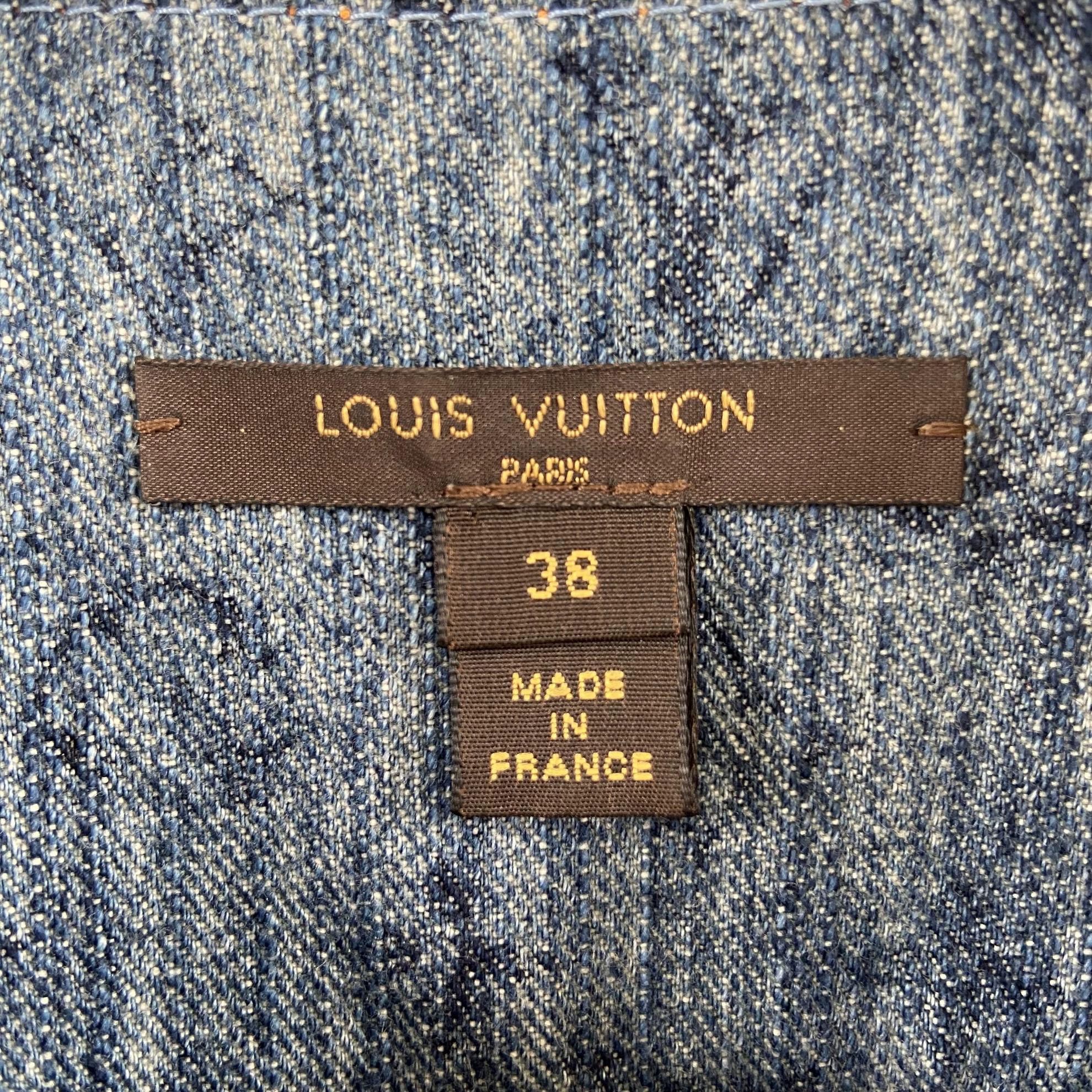 Louis Vuitton Louis Vuitton Monogram Denim Dress Women's 38 Size S / US 4 / IT 40 - 6 Thumbnail