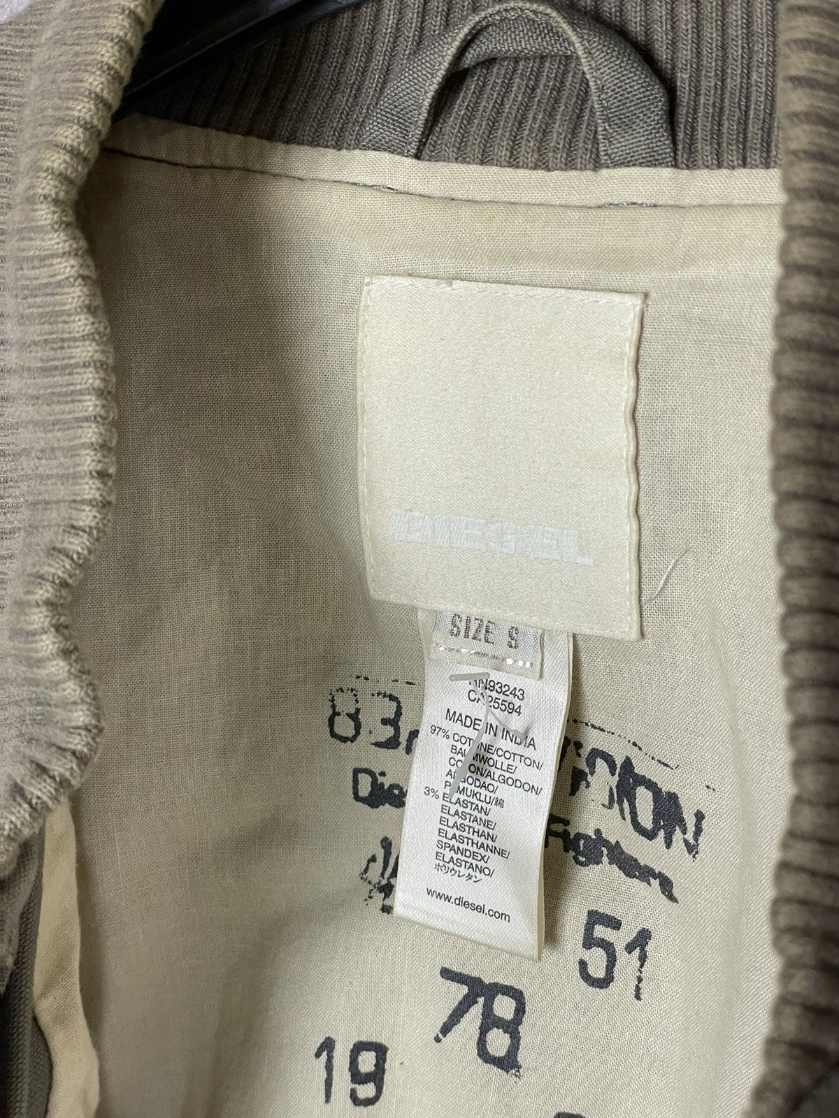 Diesel × Japanese Brand × Vintage Y2K Diesel Jacket Bomber Military Style Y2K Designer Italy Size US S / EU 44-46 / 1 - 9 Thumbnail