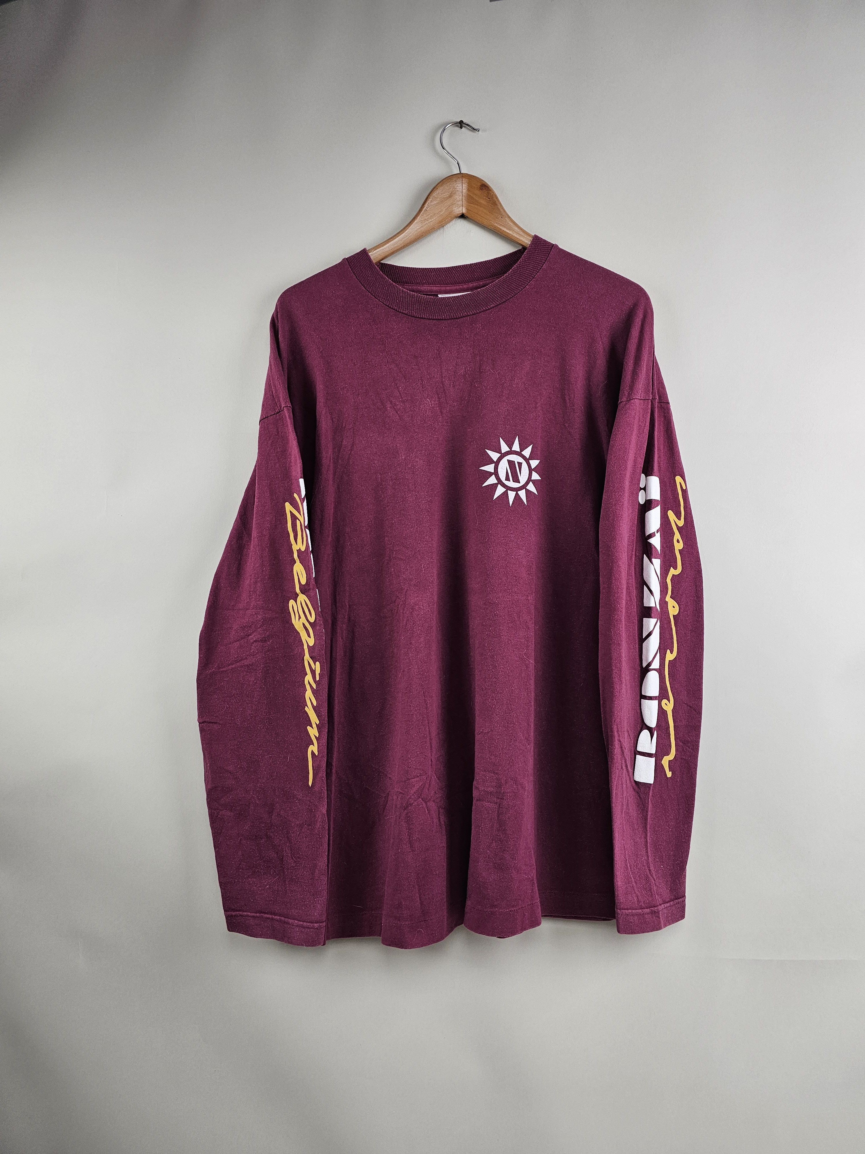 Band Tees × Thunderdome × Vintage 1993 Bonzaï Records Long Sleeve 90s Techno Gabber XL Size US XL / EU 56 / 4 - 4 Thumbnail
