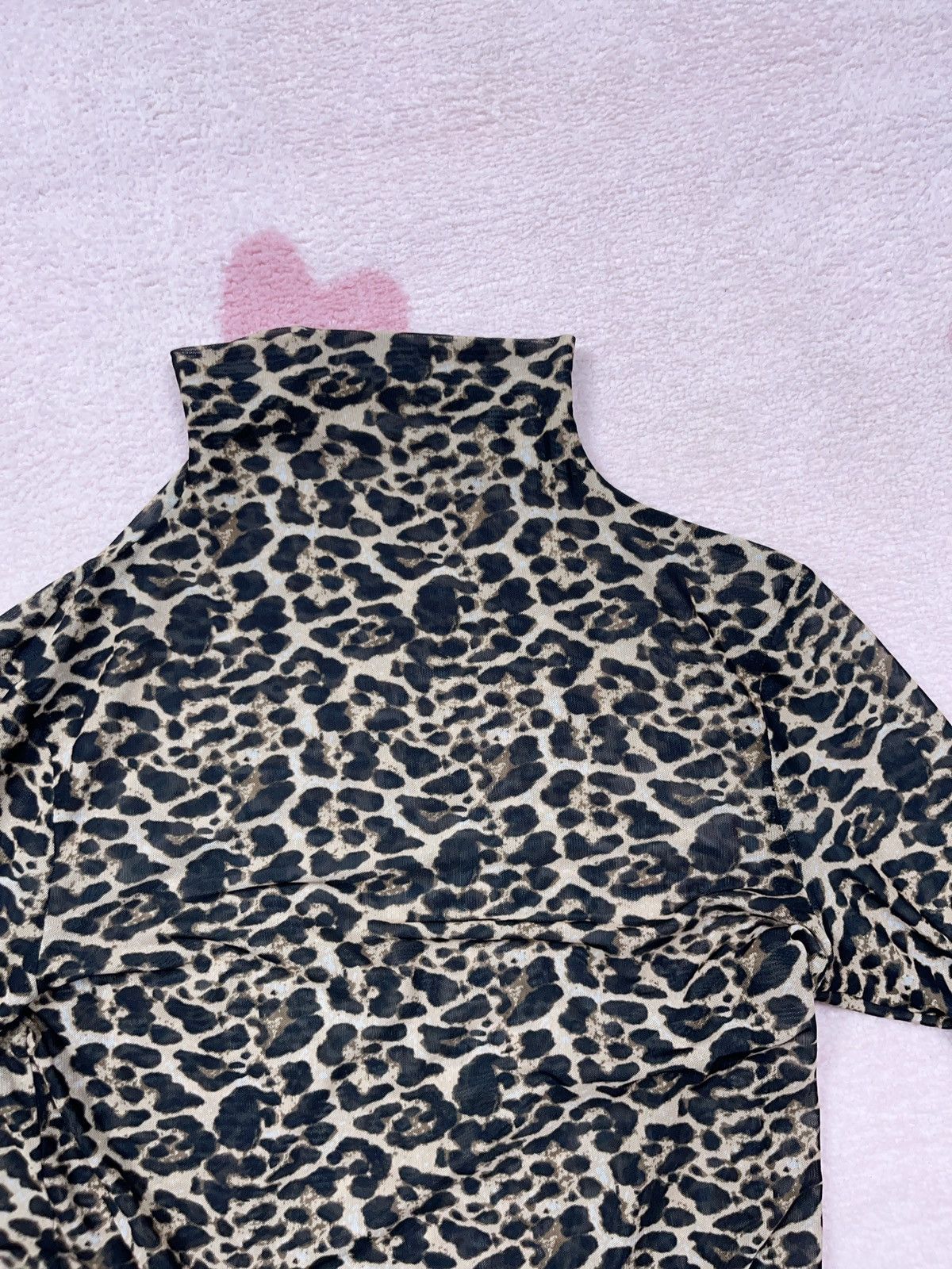 Other ➕ avant garde mesh top Panther leopard print ls top Size US M / EU 48-50 / 2 - 2 Thumbnail