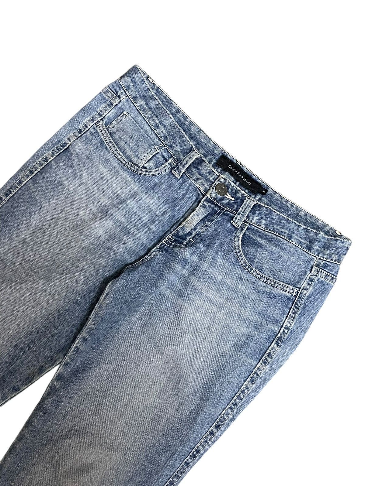 Calvin Klein Vintage Y2K Calvin Klein Jeans Blue Wash Wide Leg Size 32" / US 10 / IT 46 - 6 Thumbnail