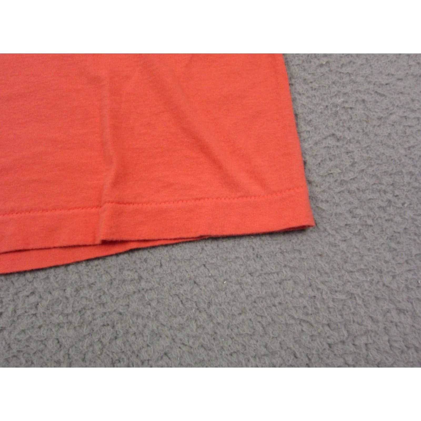 Fruit Of The Loom VINTAGE Fruit of the Loom Shirt Mens XL Orange Crew Neck Short Sleeve USA Logo T-Shirt XL Mens Orange Fruit of the Loom Shirt Vintage USA Size US XL / EU 56 / 4 - 7 Thumbnail