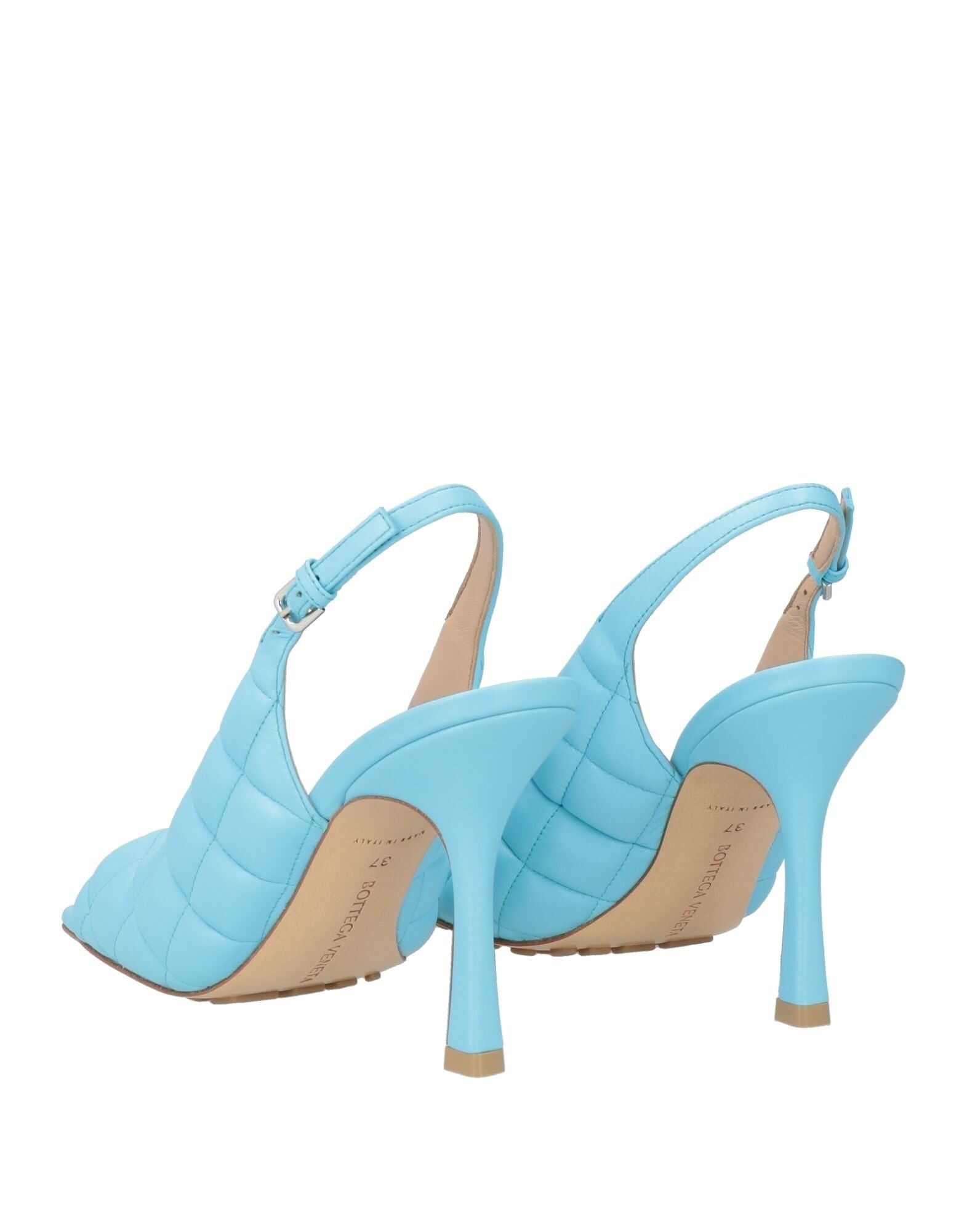 Bottega Veneta o1bcso1str0225 Padded Slingback Sandals in Blue Size US 6 / IT 36 - 3 Thumbnail