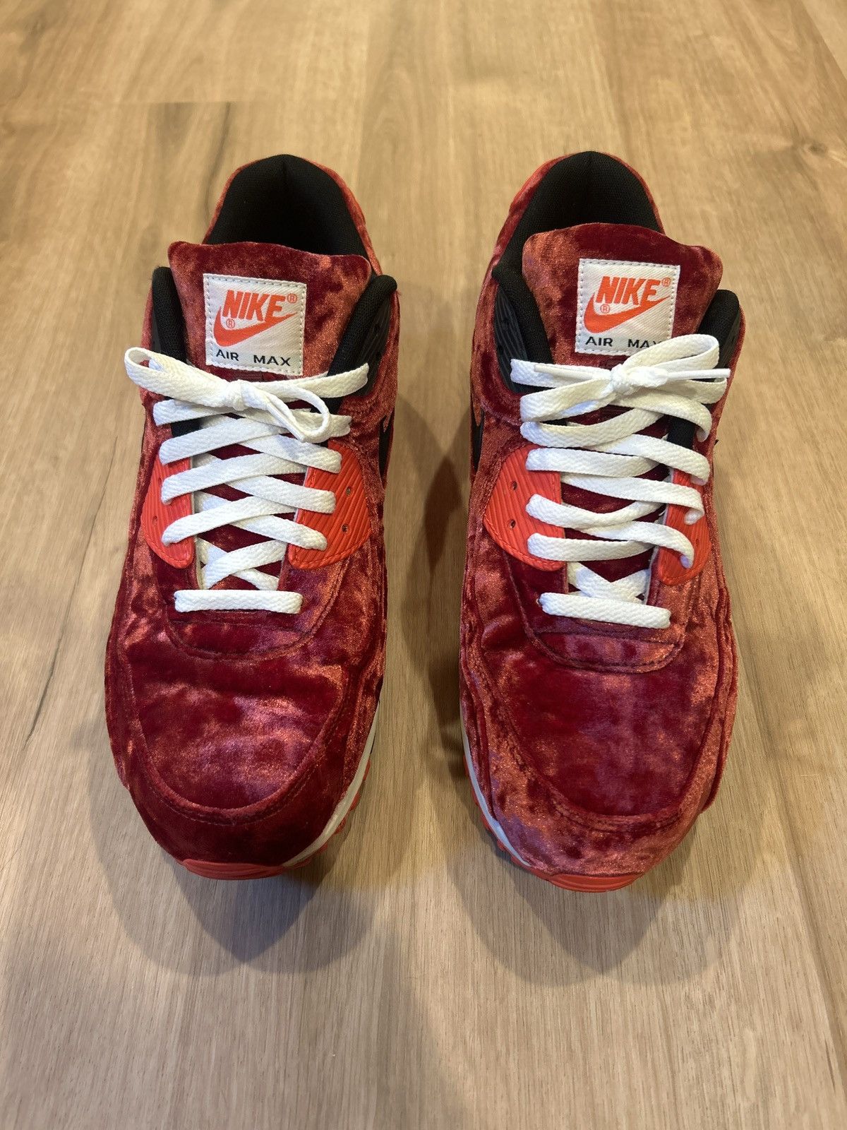 Nike Nike Air Max 90 “Red Velvet” Size US 12 / EU 45 - 3 Thumbnail