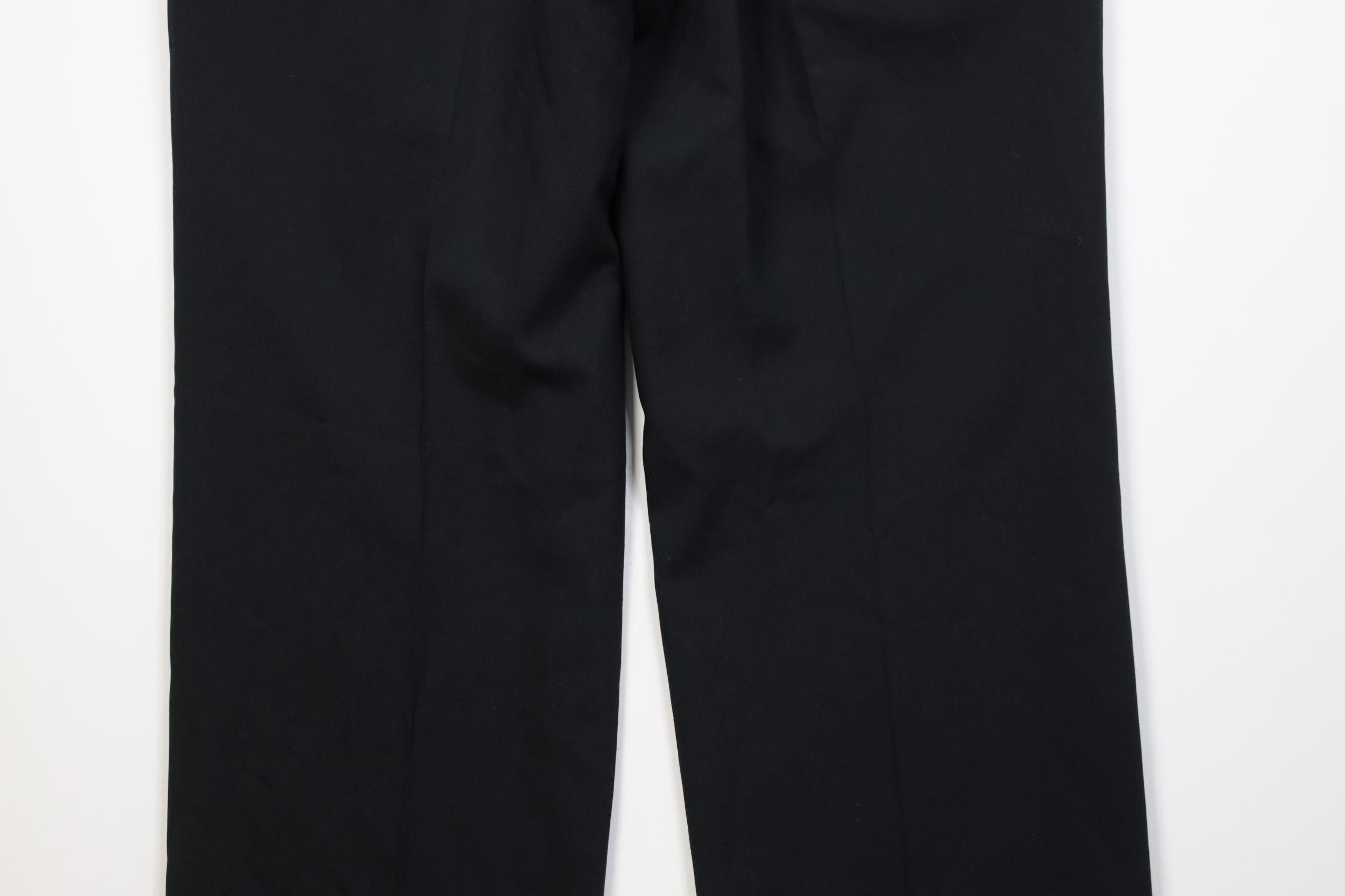 Vintage Vintage 90s Streetwear Wool Wide Leg Chino Pants Black USA Size US 38 / EU 54 - 11 Thumbnail