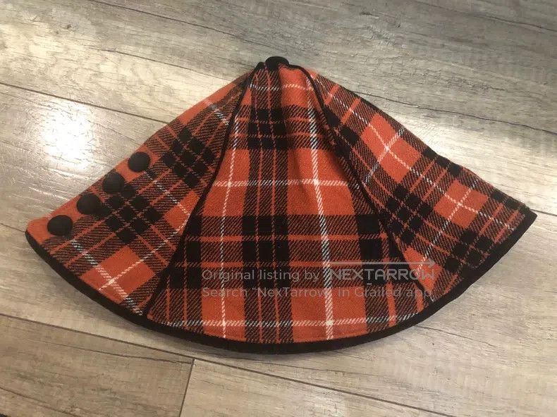 Vivienne Westwood Vivienne Westwood Old gold standard plaid hat Size ONE SIZE - 2 Thumbnail