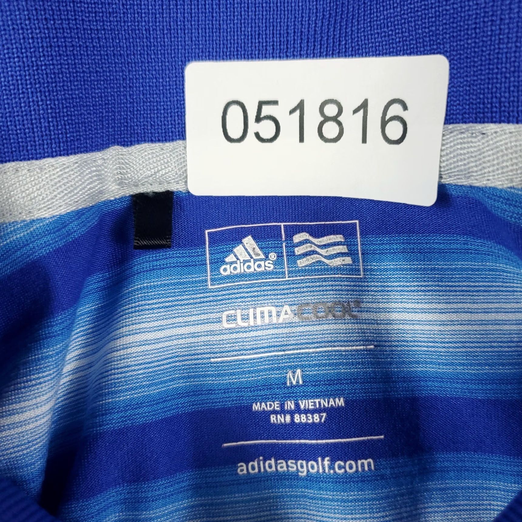 Adidas Adidas Polo Shirt Mens Size M Blue Striped Casual Short Sleeve Polo Shirt Mens Blue Striped Adidas Polo Shirt Size US M / EU 48-50 / 2 - 6 Thumbnail