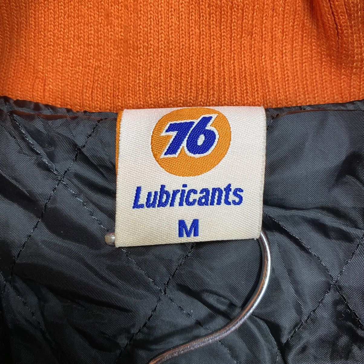 YELLOW CORN 76’Lubricants Fleece Patch Varsity Leather Sleeve Jacket Size US M / EU 48-50 / 2 - 9 Thumbnail