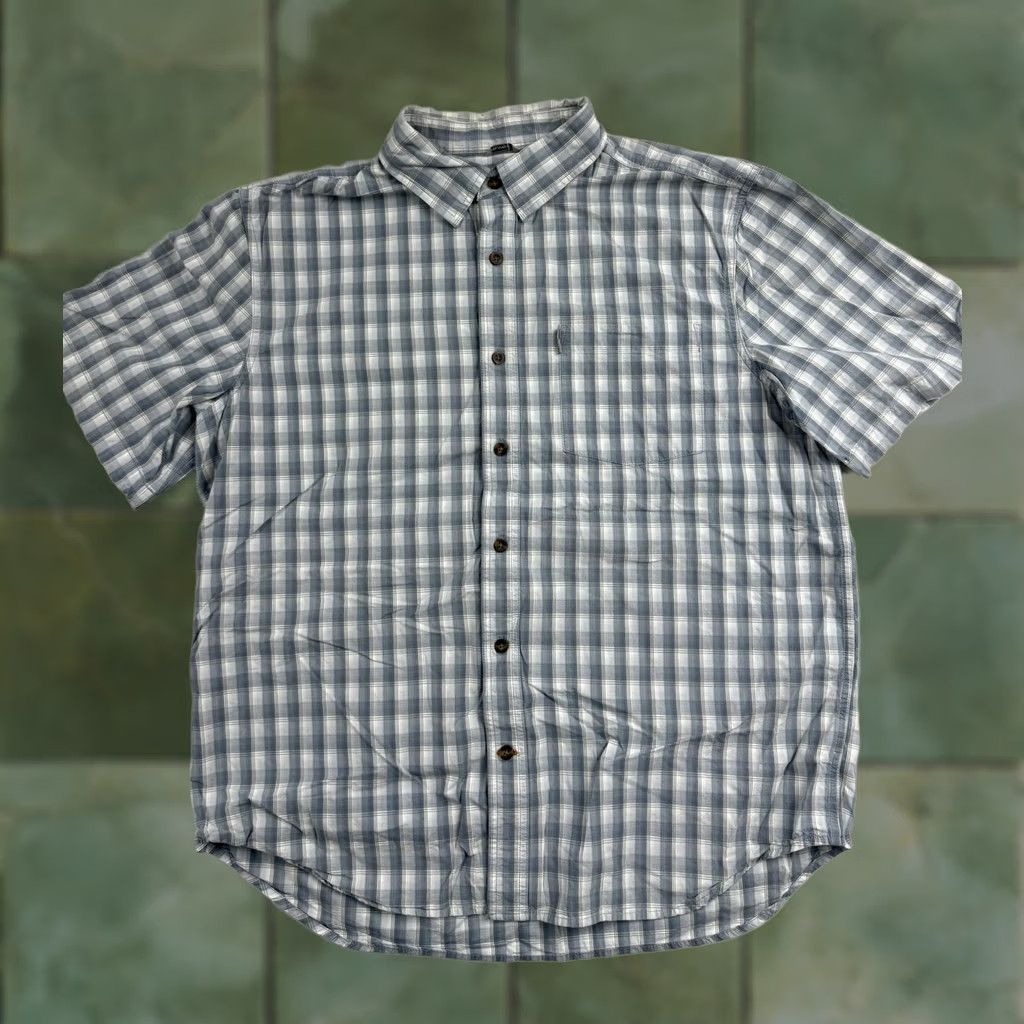 Carhartt Carhartt Shirt Mens XL Blue Plaid Short Sleeve Button-Front Workwear Outdoor Size US XL / EU 56 / 4 - 1 Thumbnail