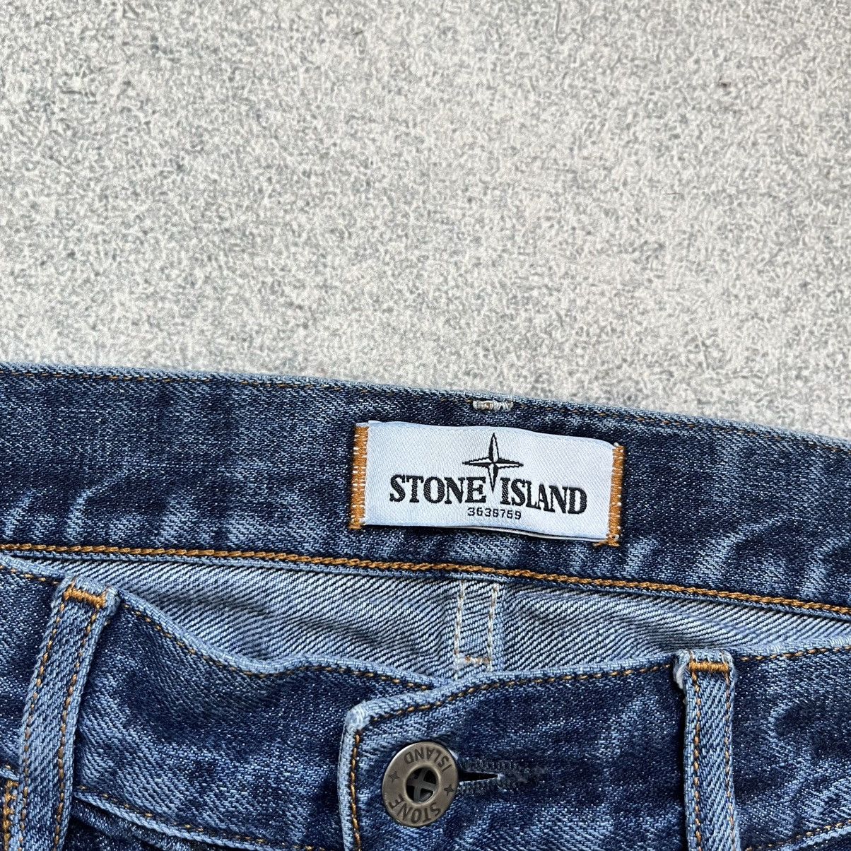 Stone Island STONE ISLAND Jeans Wash Blue Denim Vintage Y2k Affliction Size US 32 / EU 48 - 11 Thumbnail
