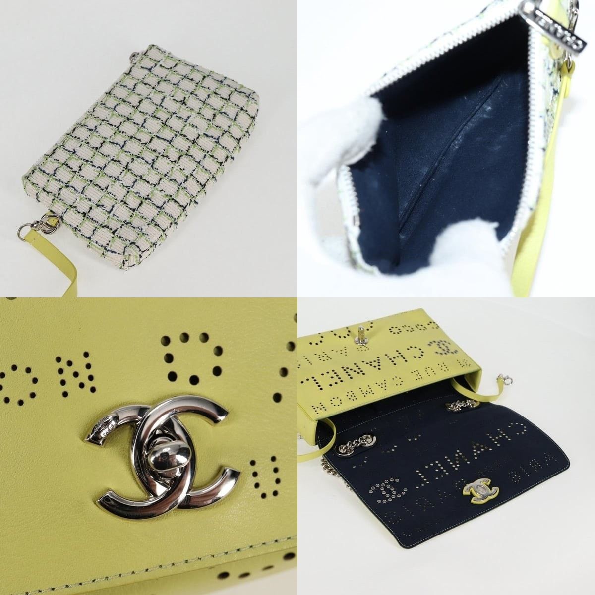 Chanel Chanel Chain Shoulder Bag Leather Yellow CC Size ONE SIZE - 7 Thumbnail