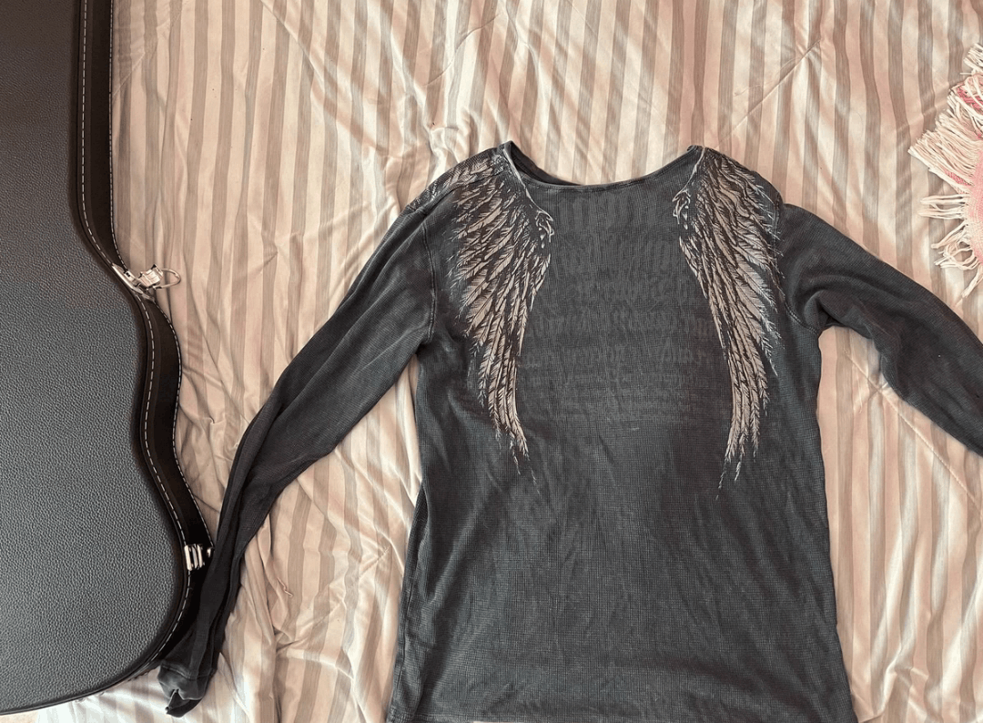 Affliction old affliction wings long sleeved t-shirt Size US L / EU 52-54 / 3 - 2 Thumbnail
