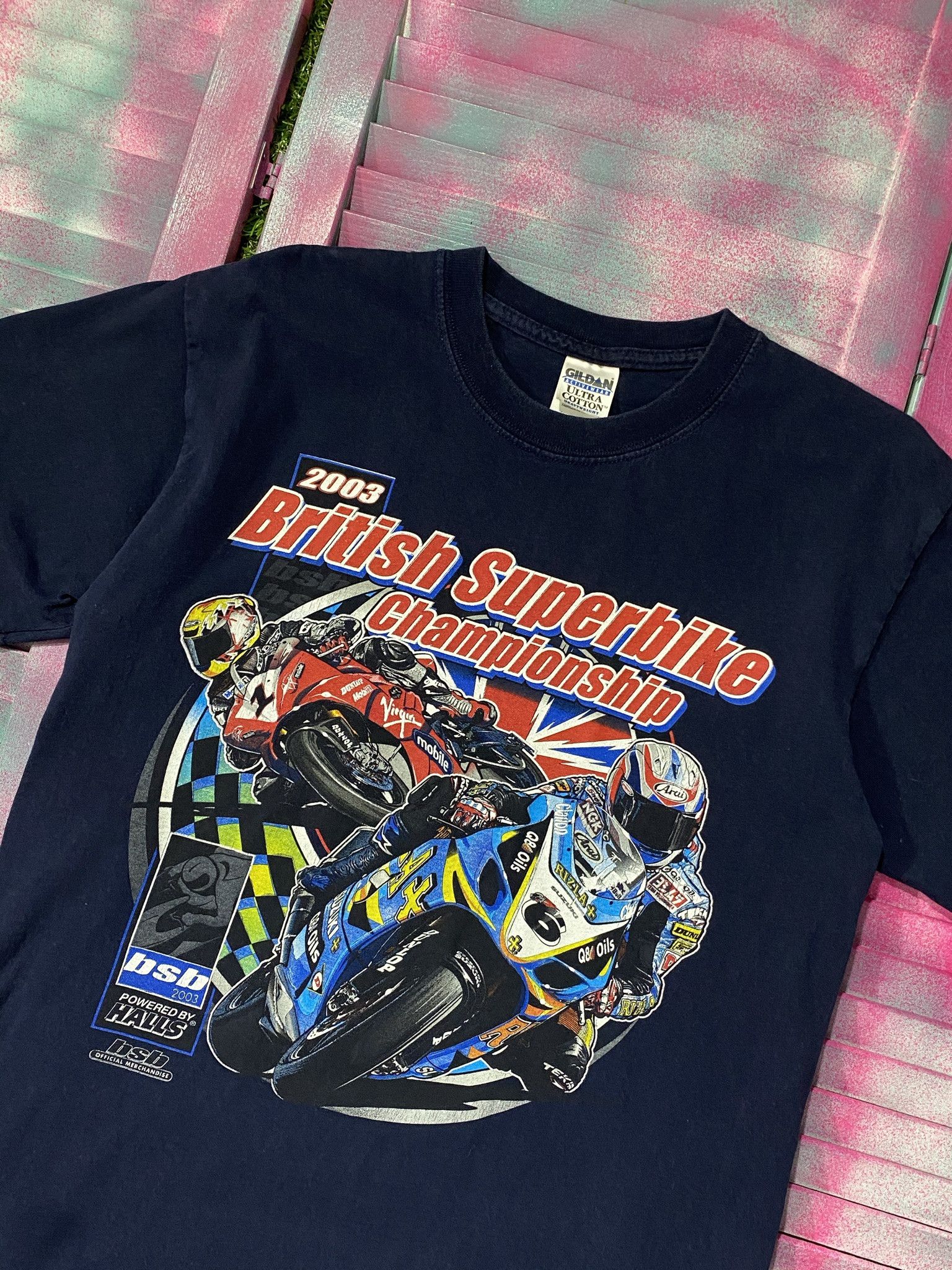 Other Vintage Y2K British Super-bike Championship Moro T-shirt Size US M / EU 48-50 / 2 - 4 Thumbnail