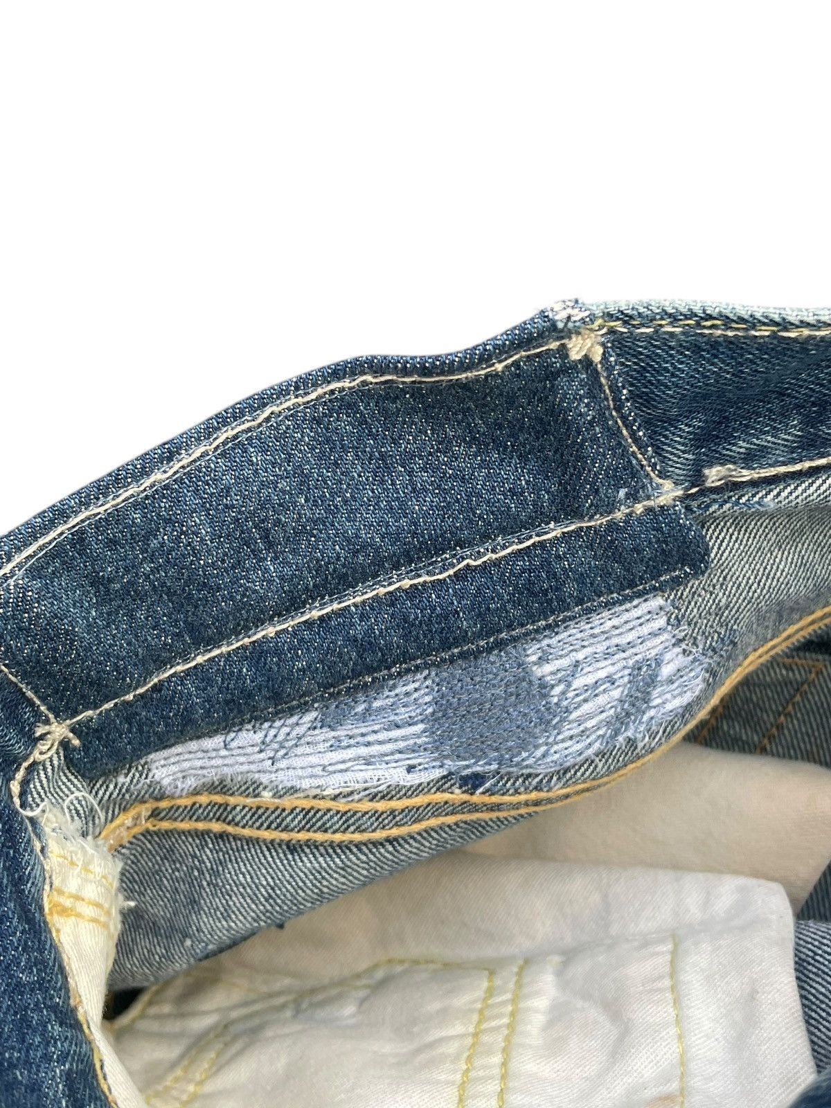 Japanese Brand Vintage Bell Bottom Bigstone Faded Distresed Size US 29 - 9 Thumbnail