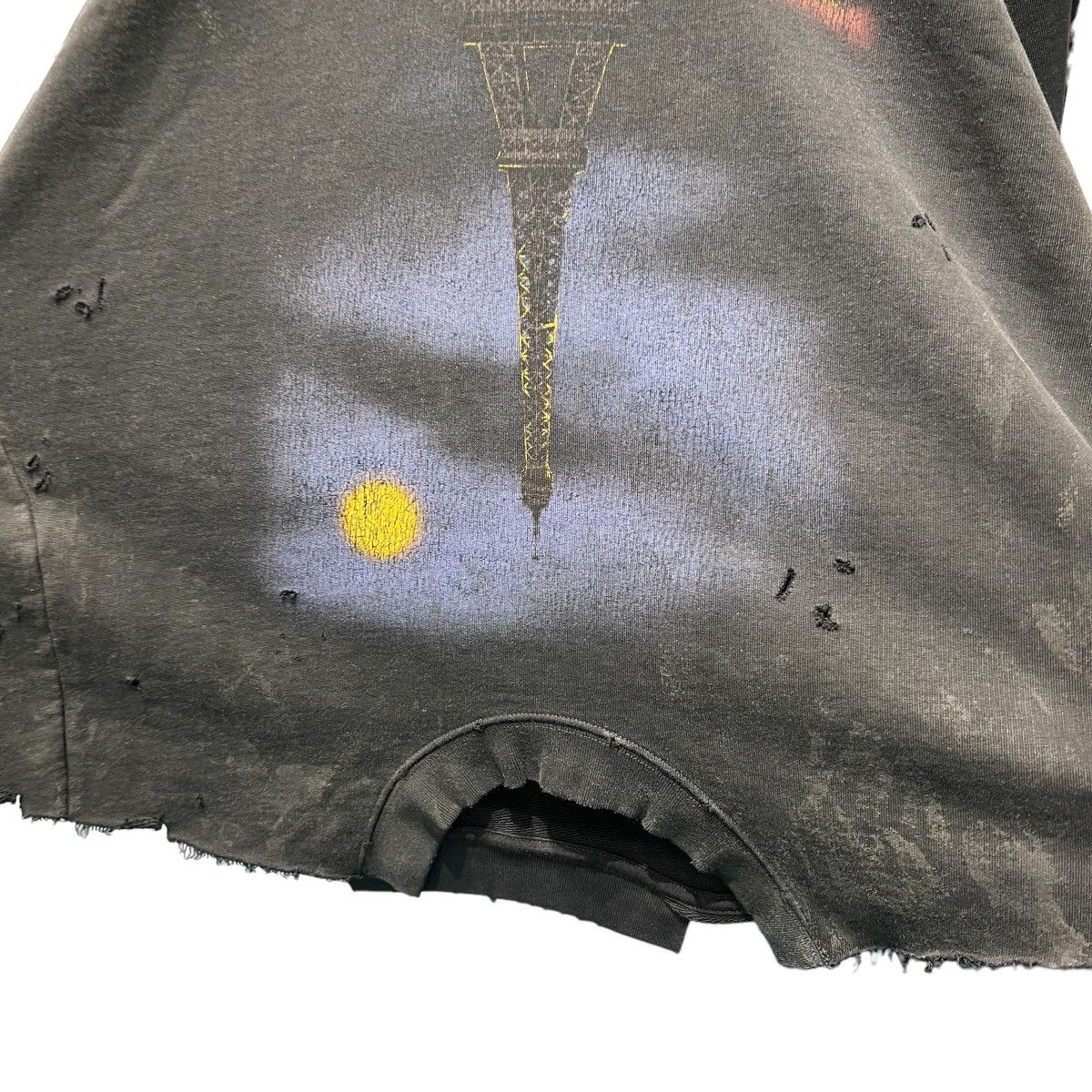 Balenciaga BALENCIAGA 23AW PARIS MOON UPSIDE DOWN DISTRESSED HOODIE Size US M / EU 48-50 / 2 - 3 Thumbnail