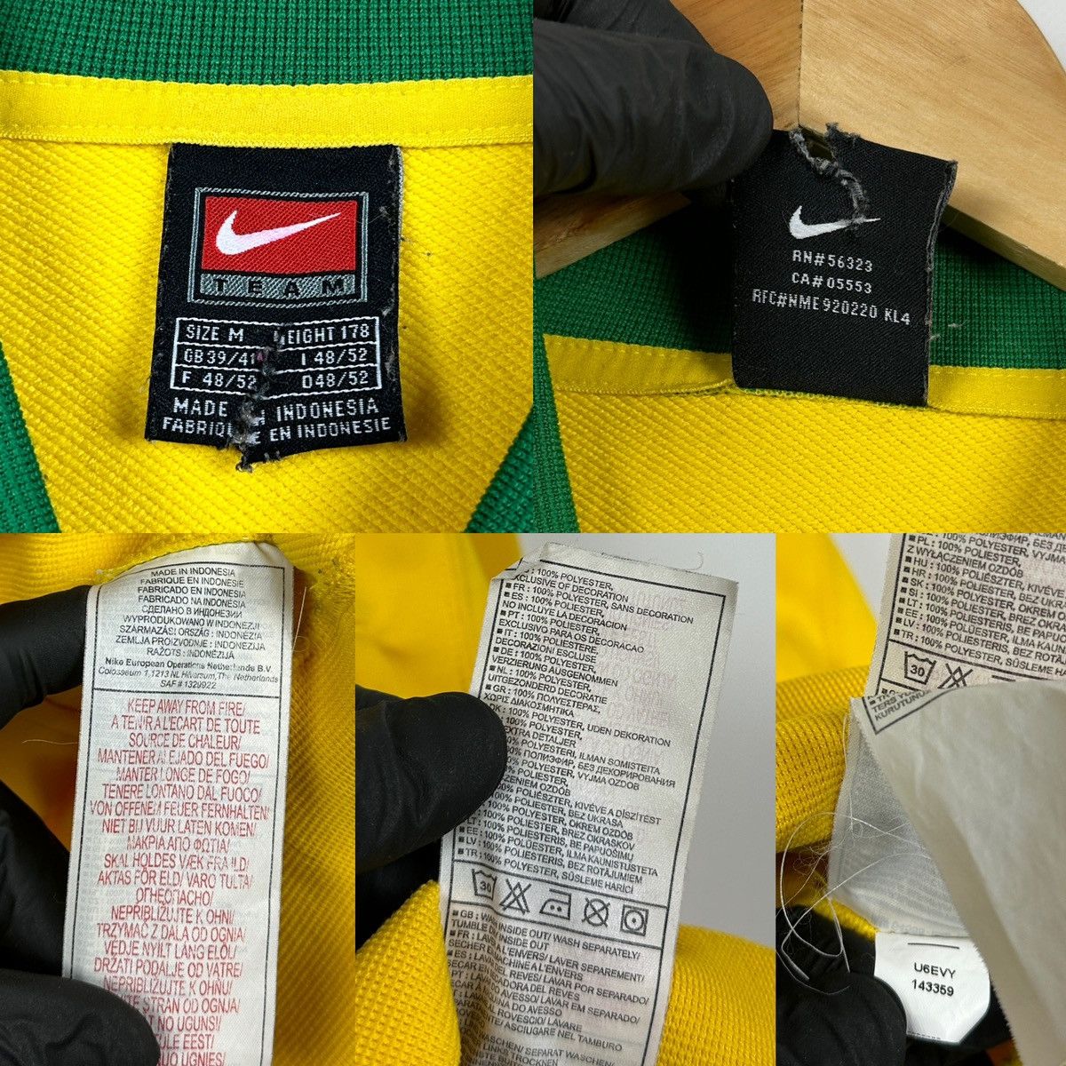 Nike 00s Vintage Nike Team Brazil Zip Up Soccer Track Top Jacket Size US M / EU 48-50 / 2 - 22 Thumbnail