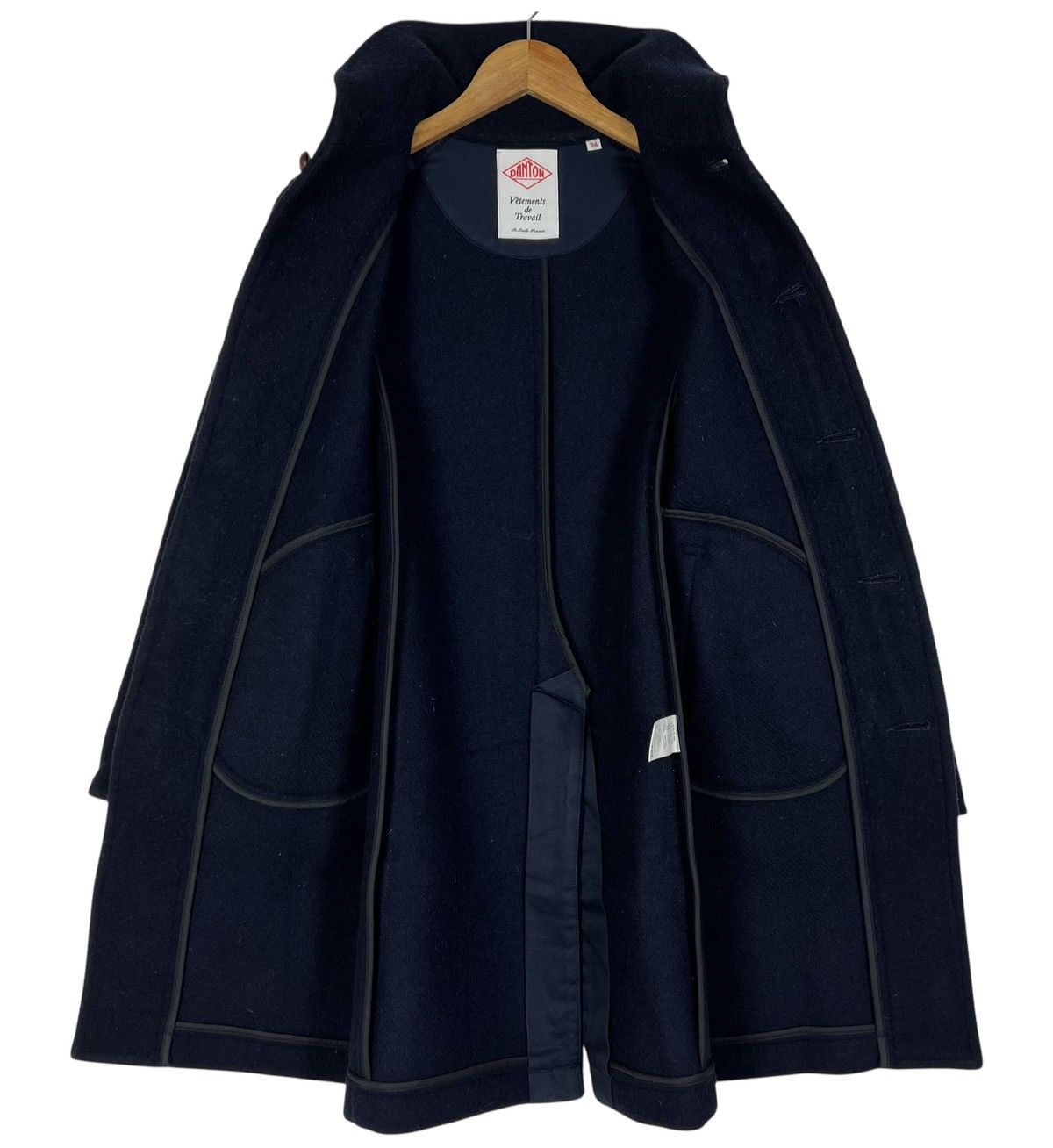 Danton Vintage Danton Vetements de Travail Wool Long Jacket Size M / US 6-8 / IT 42-44 - 4 Thumbnail