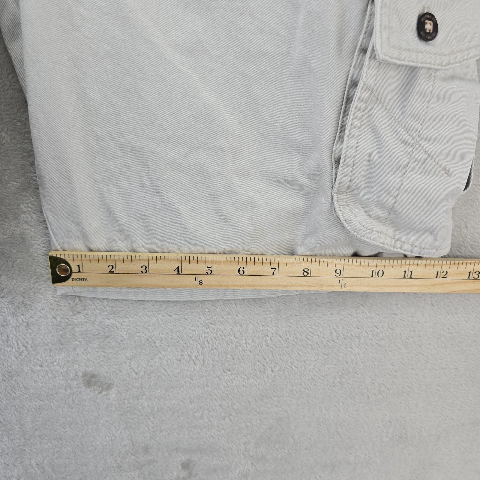 Hurley Vintage Hurley Shorts Men 33x10 Ivory Cargo Skater Y2K Surf Size US 33 - 12 Thumbnail