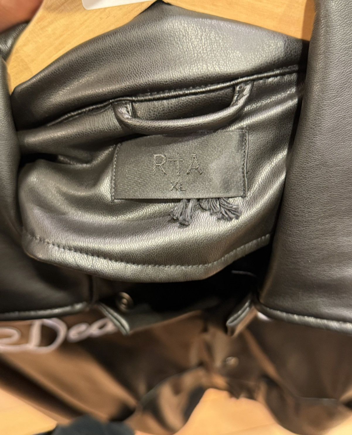 Rta RtA ‘Dead Egos’ Leather Track Jacket - Black Size US XL / EU 56 / 4 - 3 Thumbnail